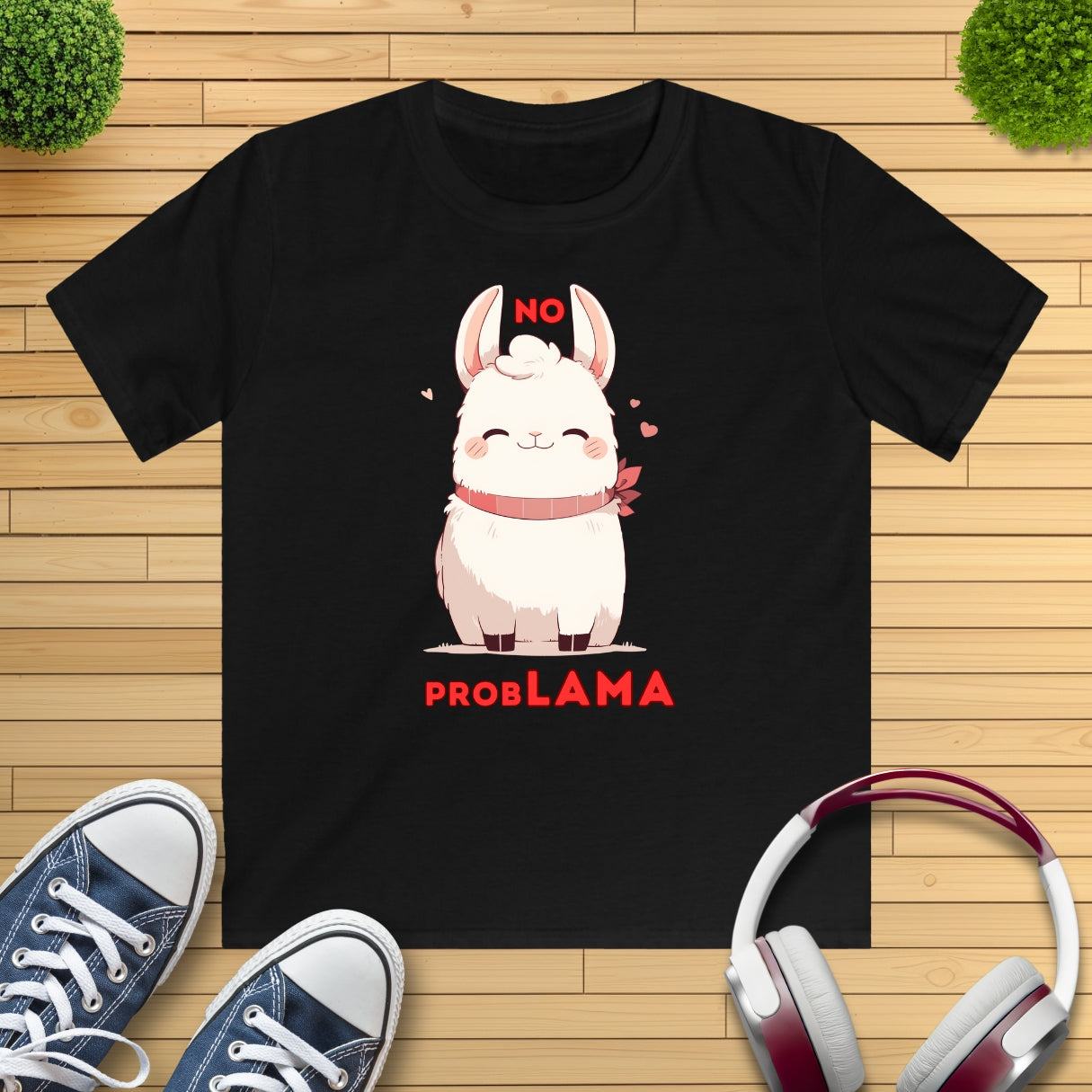"no ProbLAMA" Kinder T-Shirt