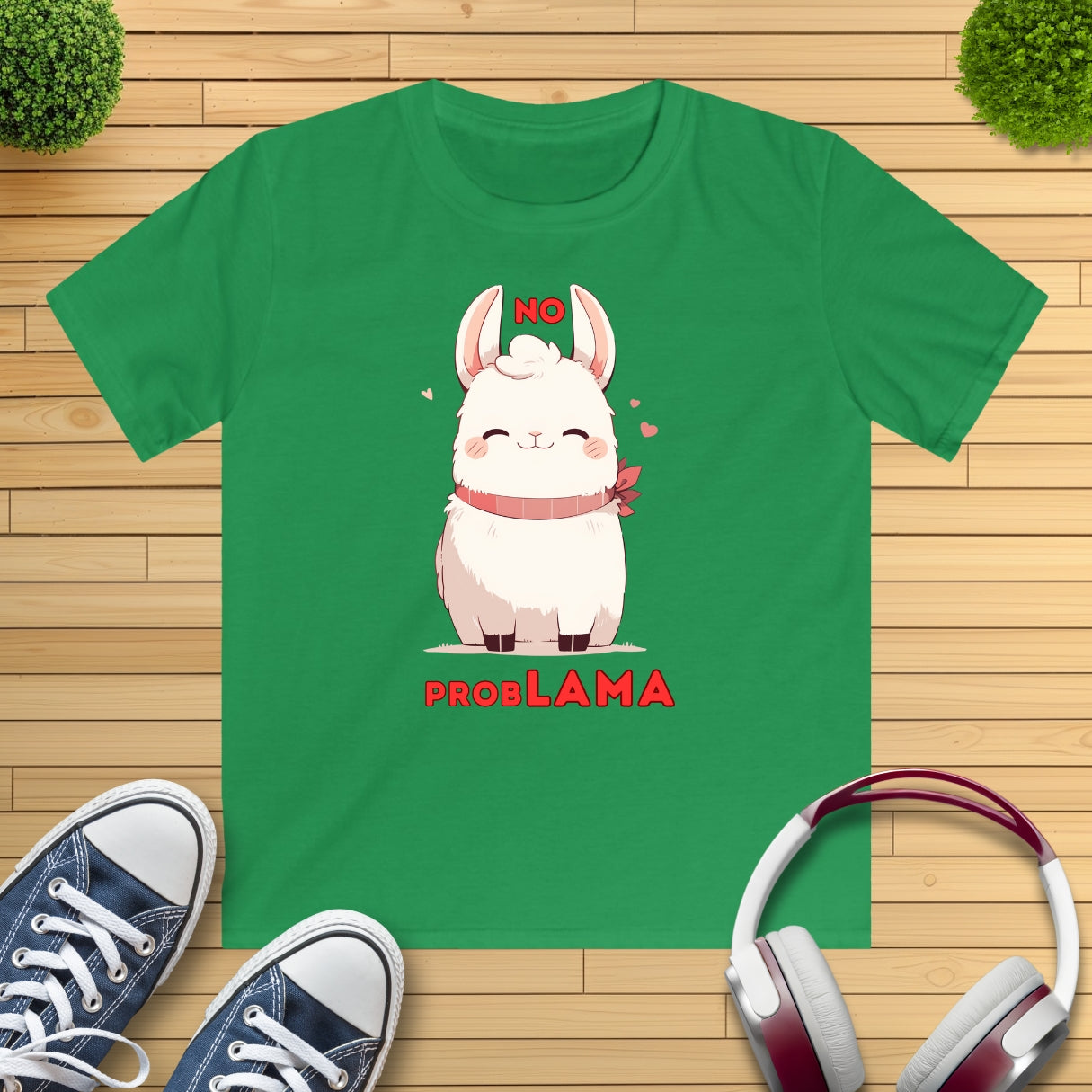 "no ProbLAMA" Kinder T-Shirt