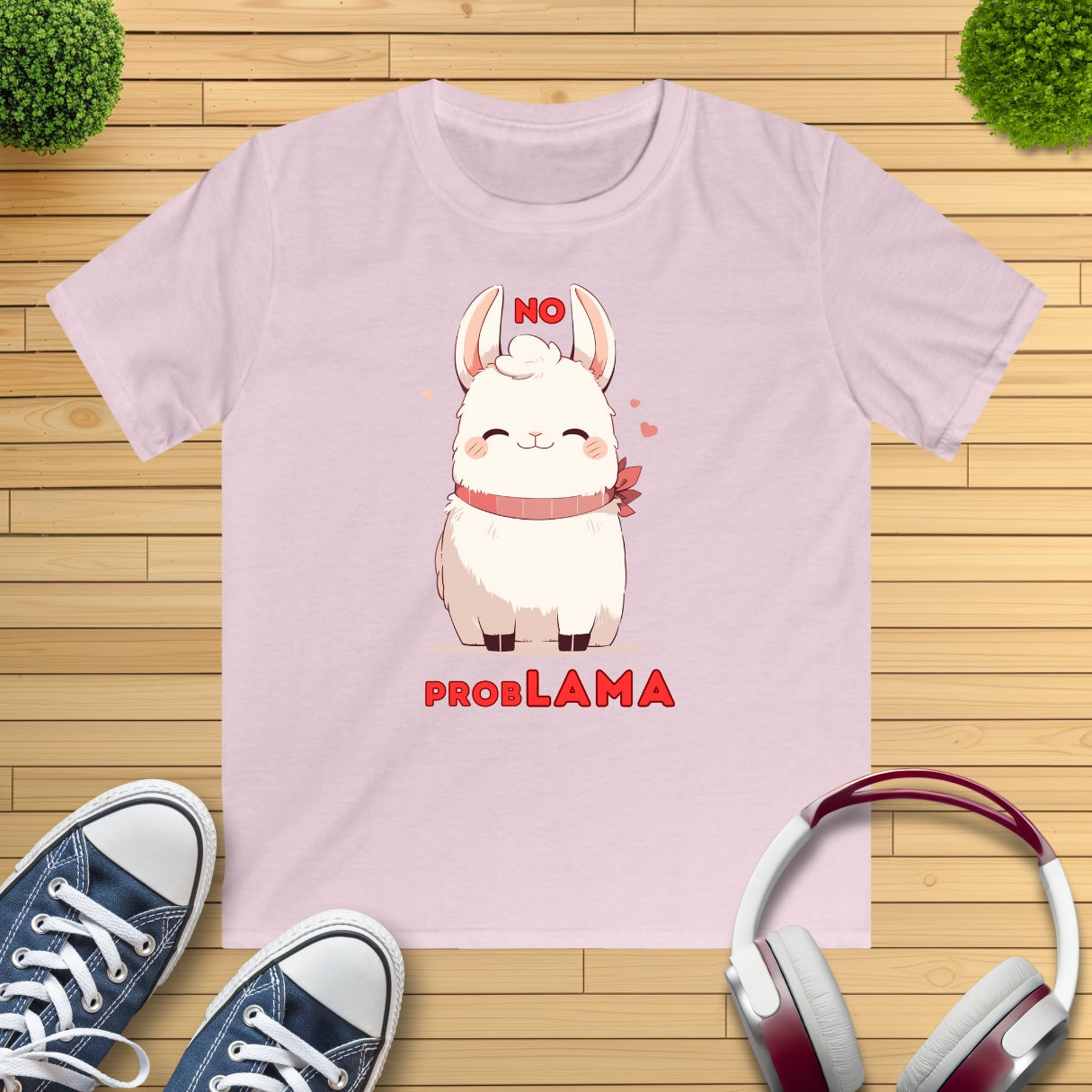 "no ProbLAMA" Kinder T-Shirt