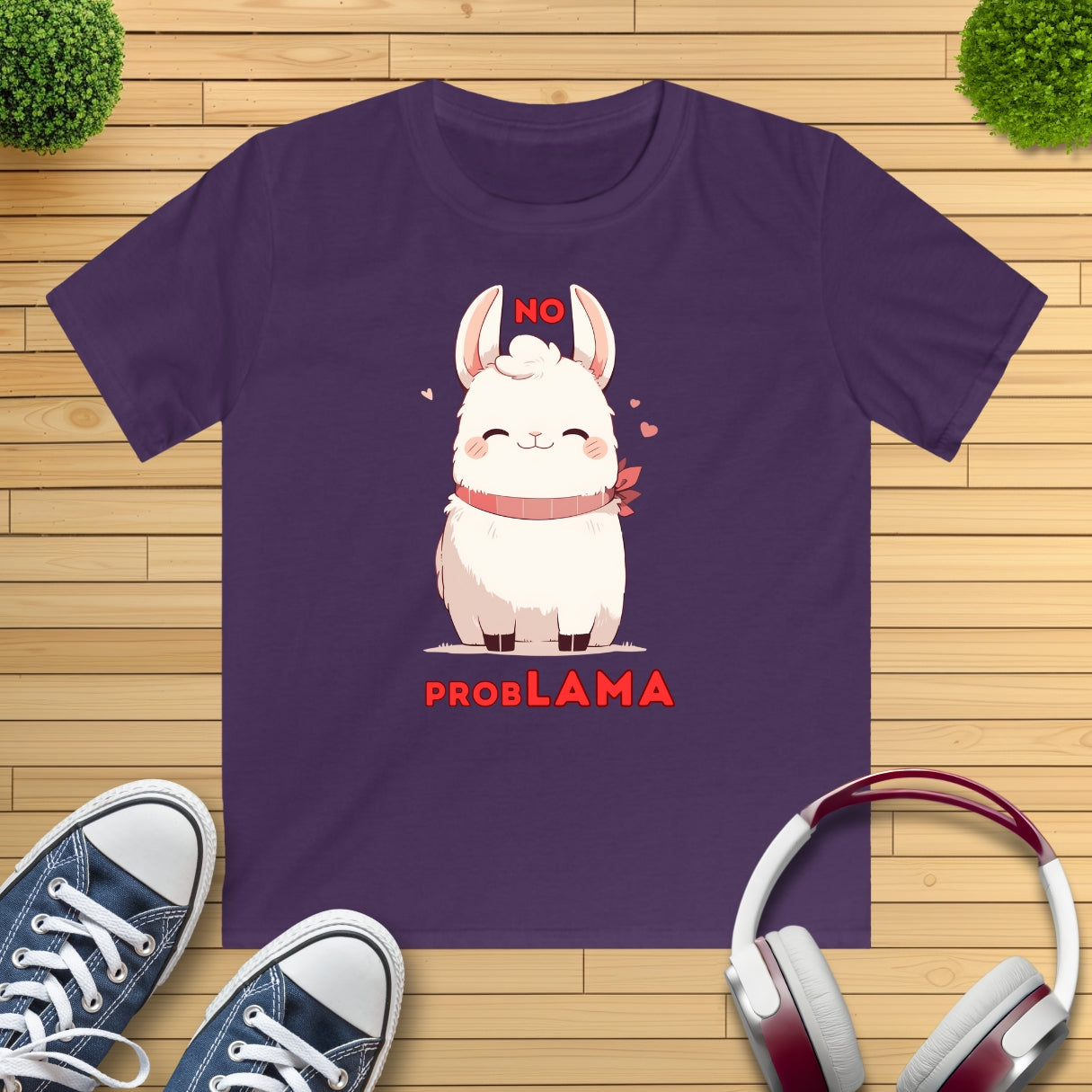 "no ProbLAMA" Kinder T-Shirt