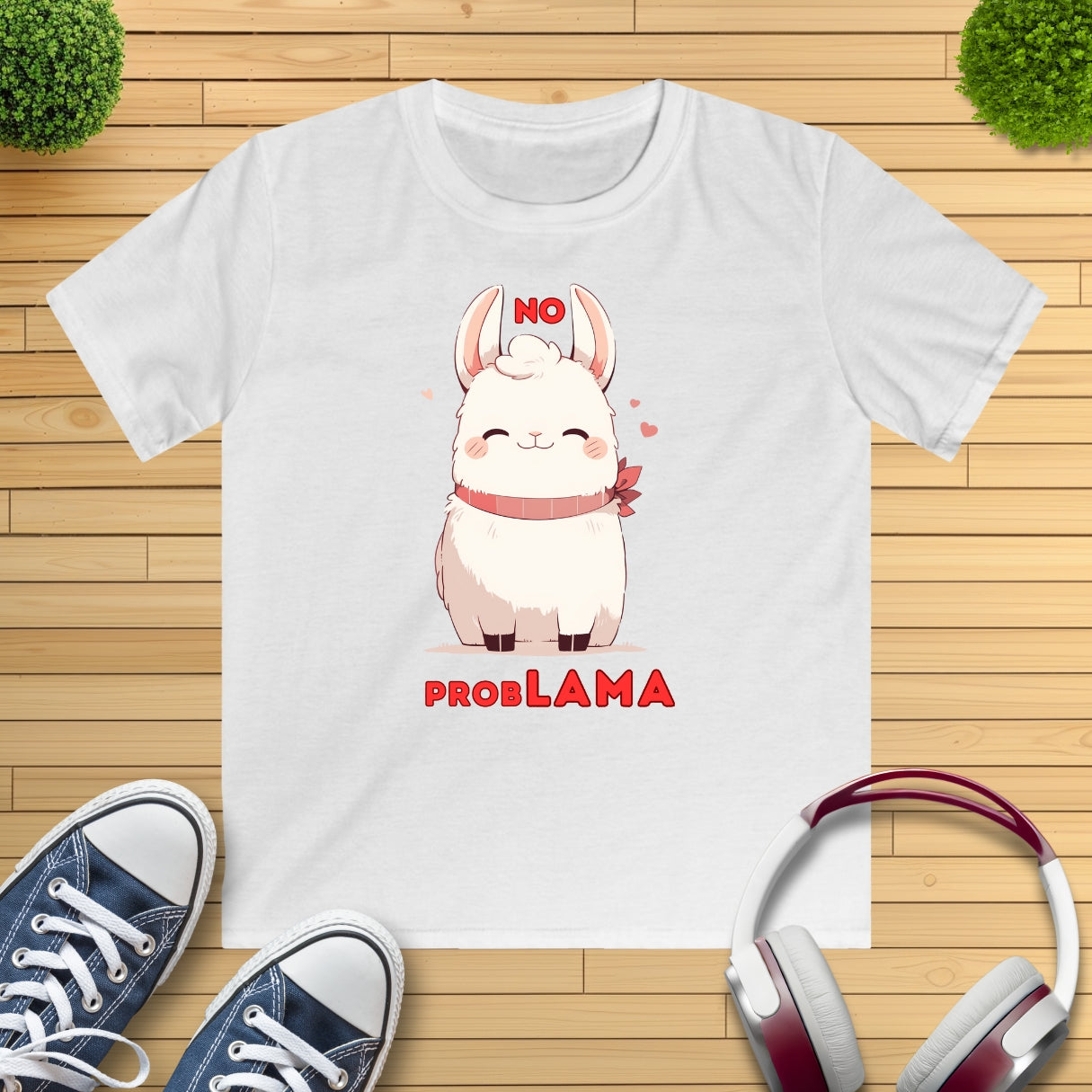 "no ProbLAMA" Kinder T-Shirt