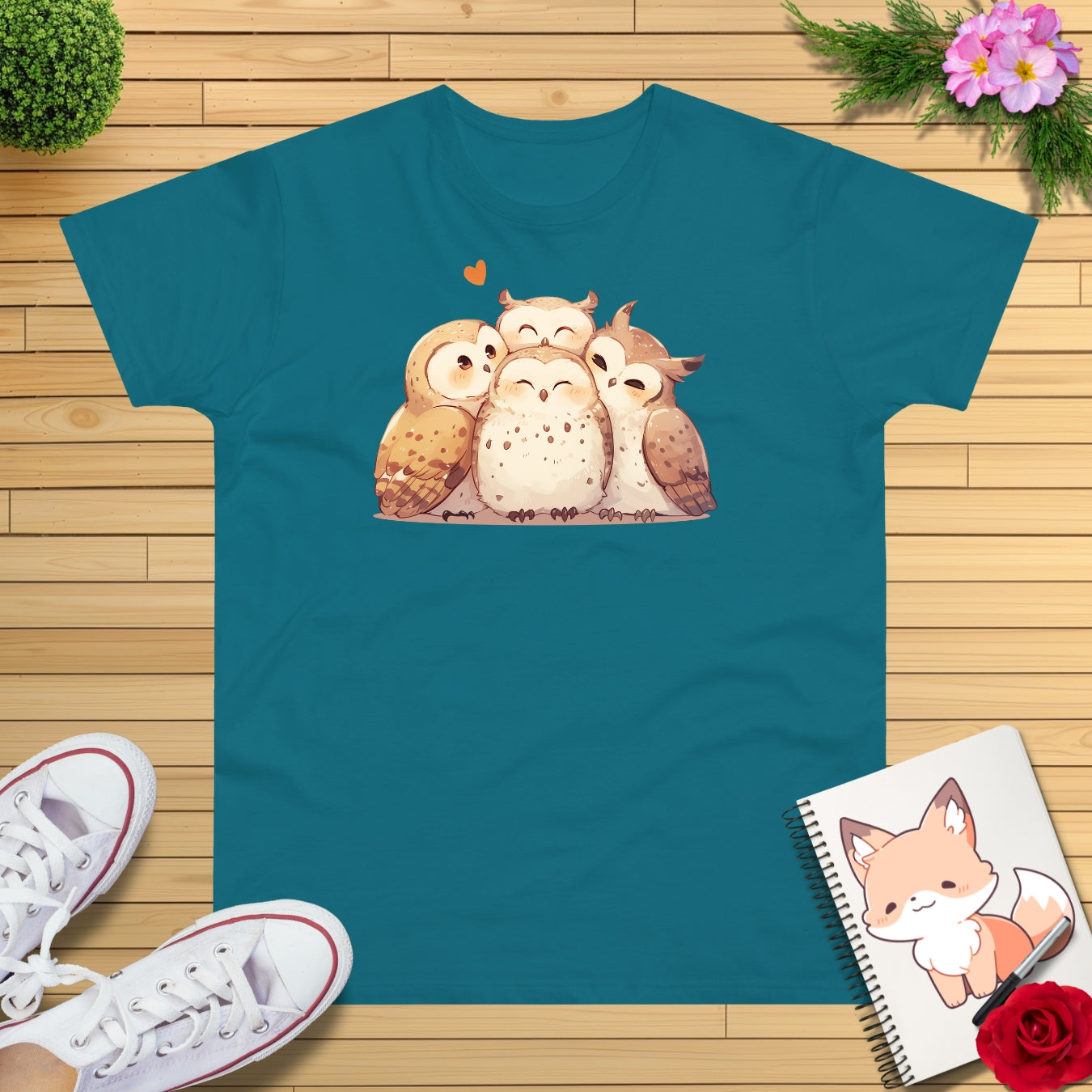 Kuschel Eulen T-Shirt