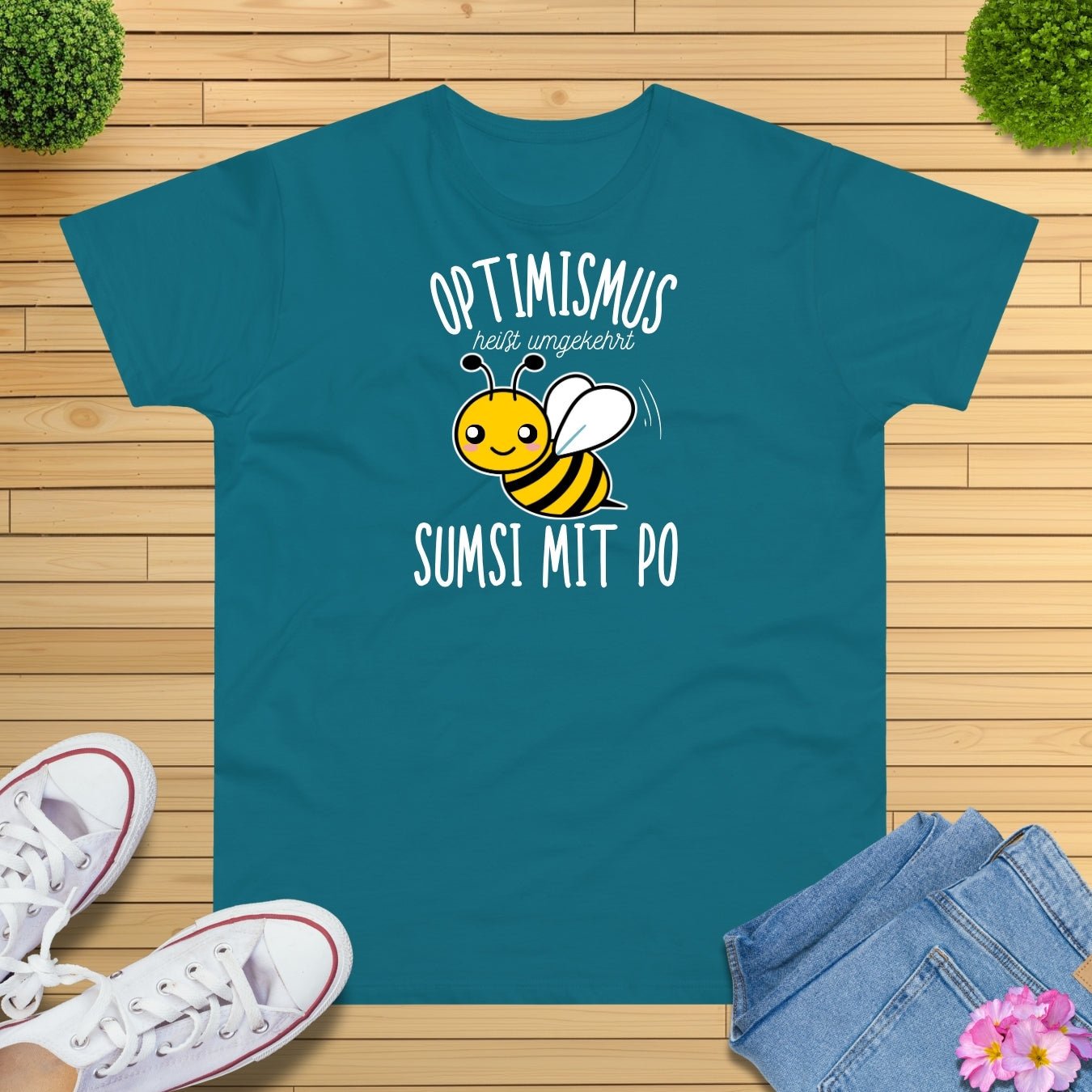 Optimismus Bienen T-Shirt