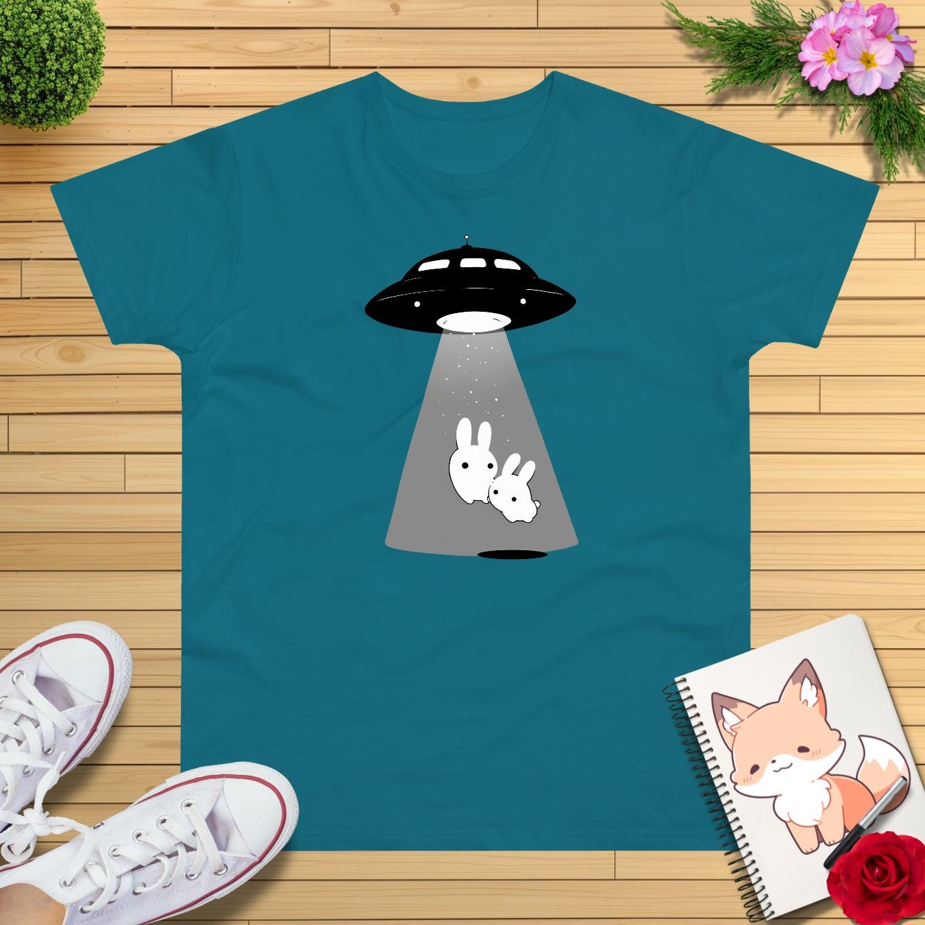Kawaii Ufo Hasen T-Shirt