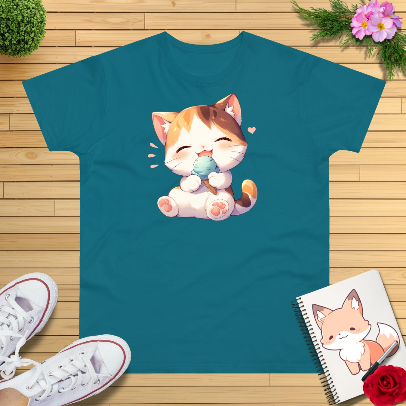 Waffeleis Katze T-Shirt