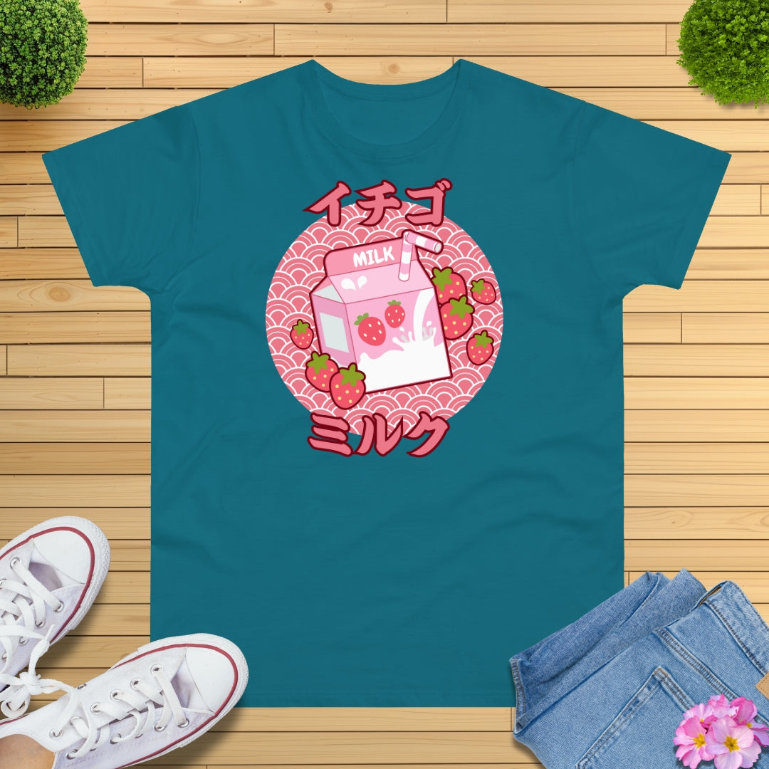 Pastell Erdbeermilch T-Shirt