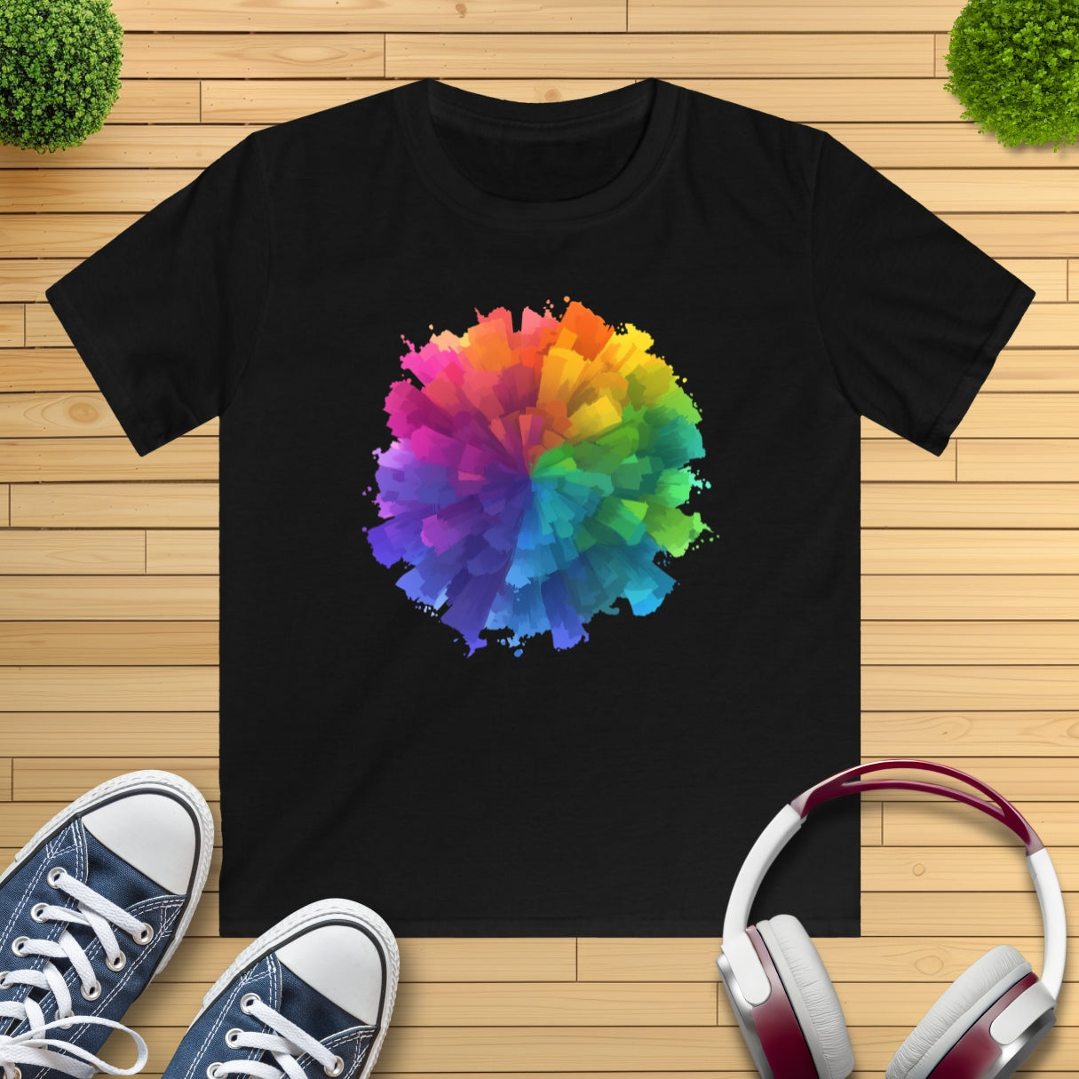 Farb-Splash Kinder T-Shirt