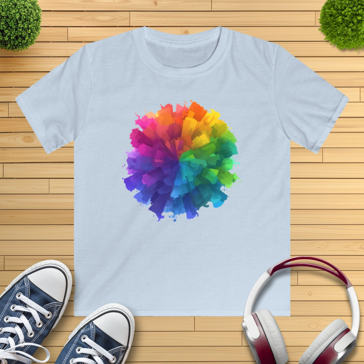 Farb-Splash Kinder T-Shirt