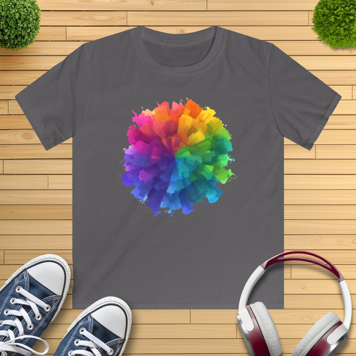 Farb-Splash Kinder T-Shirt