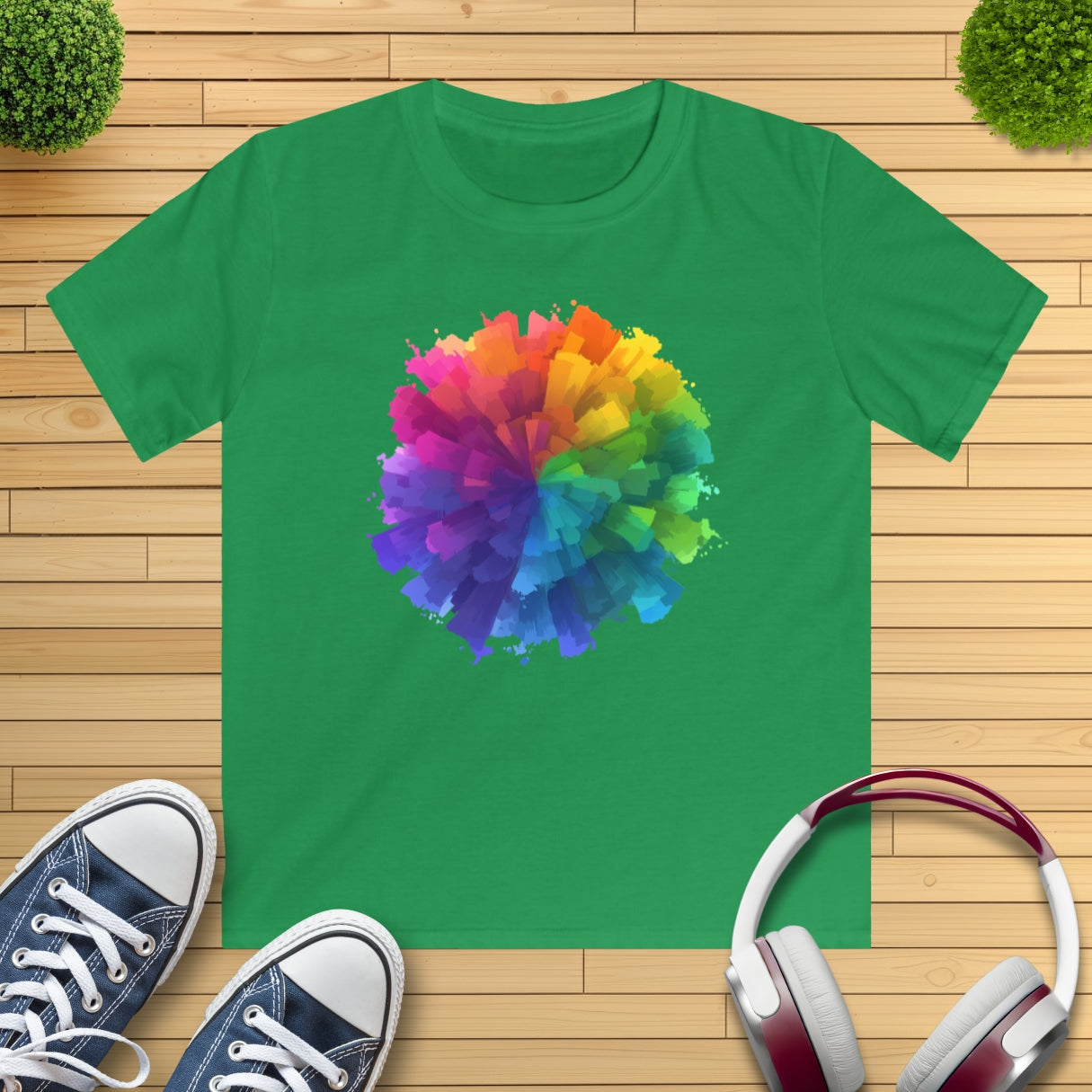 Farb-Splash Kinder T-Shirt