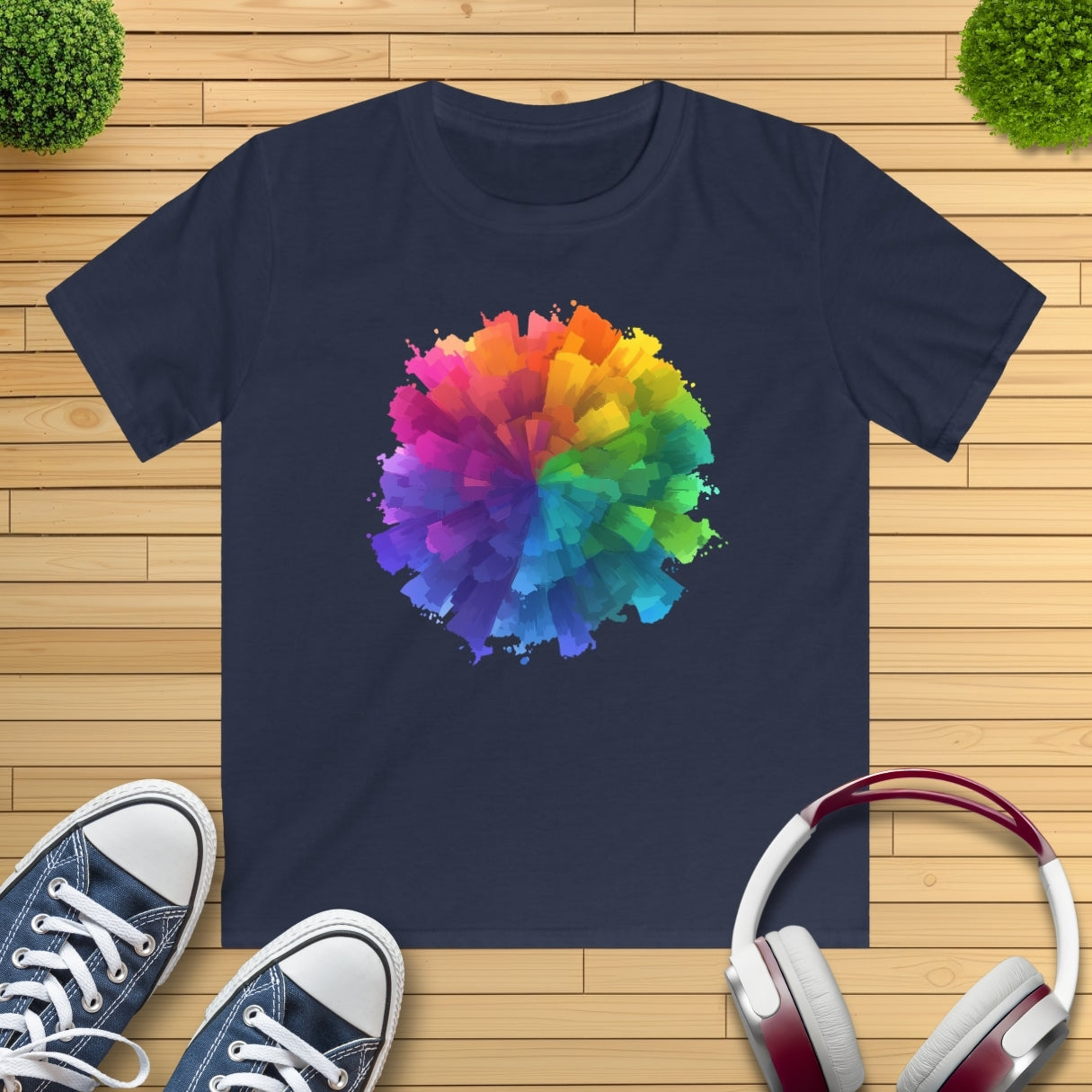 Farb-Splash Kinder T-Shirt