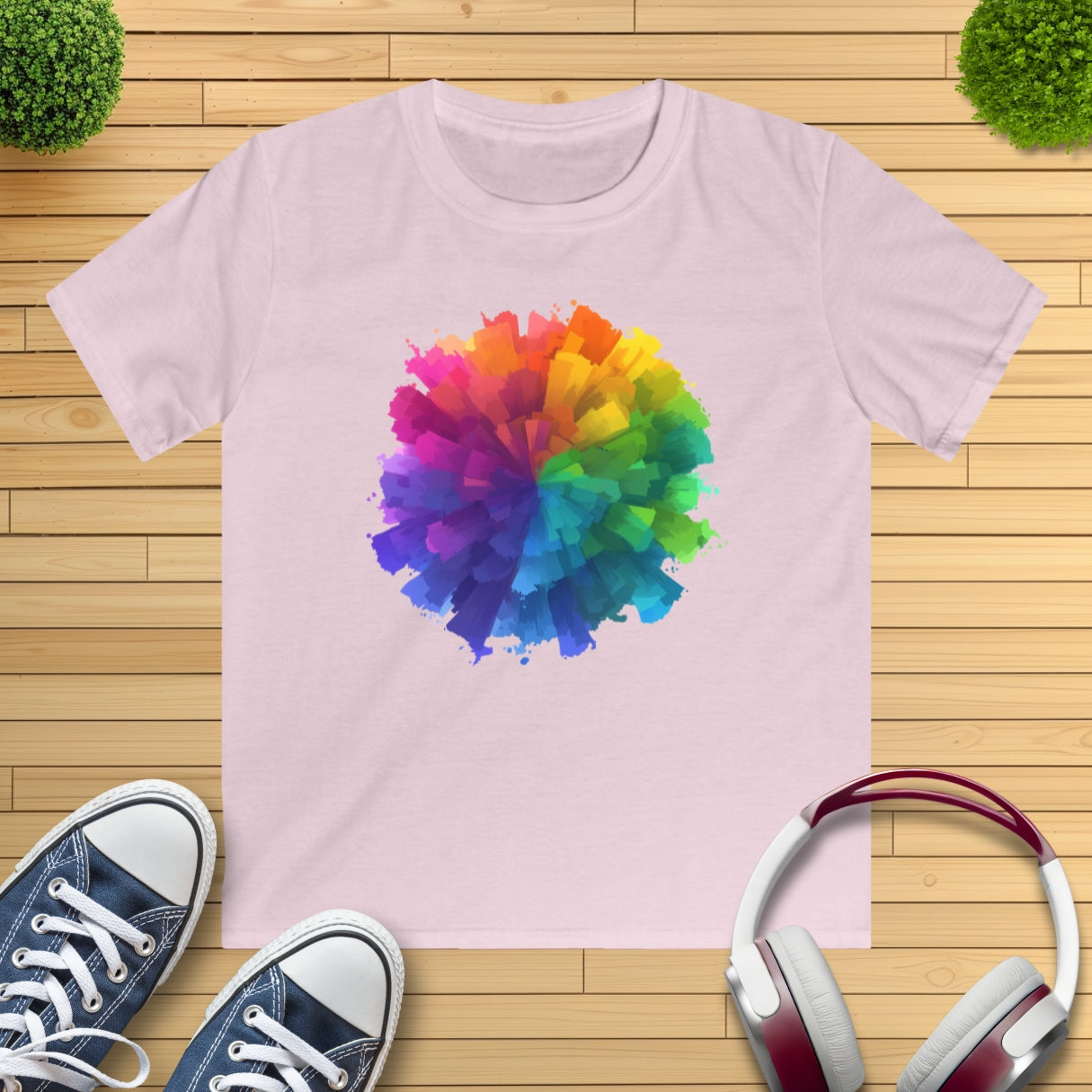 Farb-Splash Kinder T-Shirt