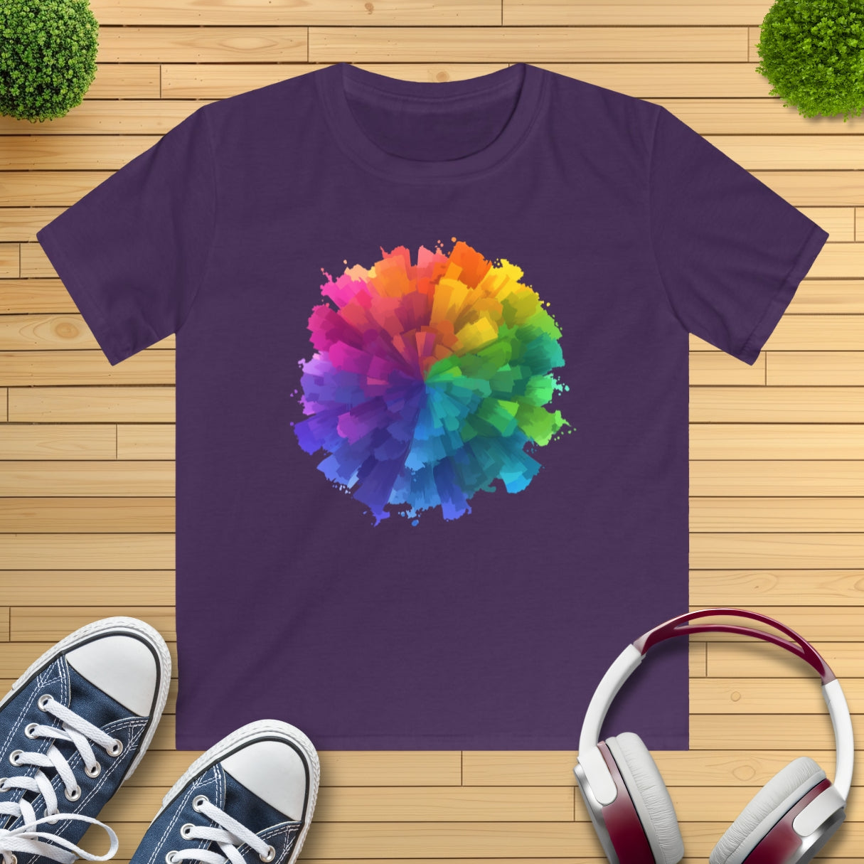 Farb-Splash Kinder T-Shirt