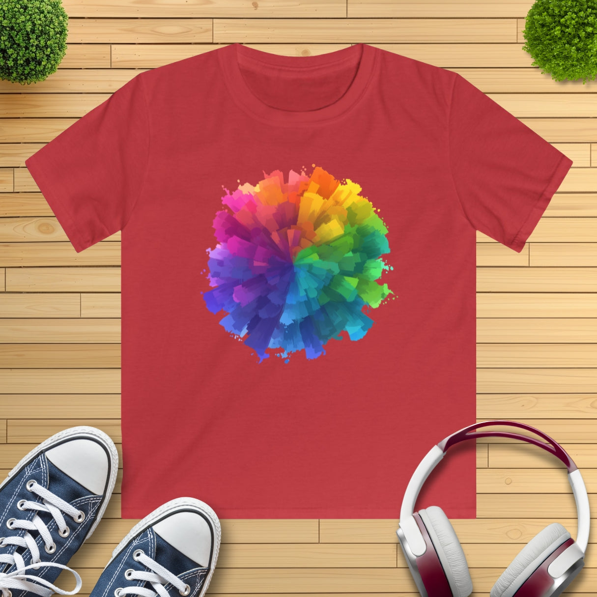 Farb-Splash Kinder T-Shirt