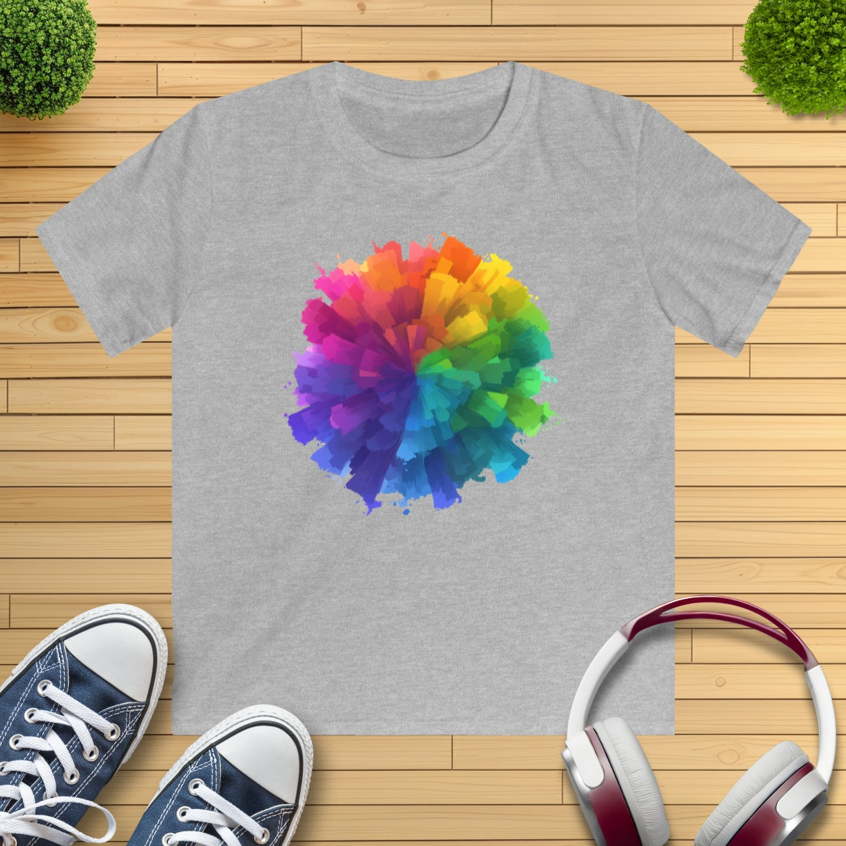 Farb-Splash Kinder T-Shirt