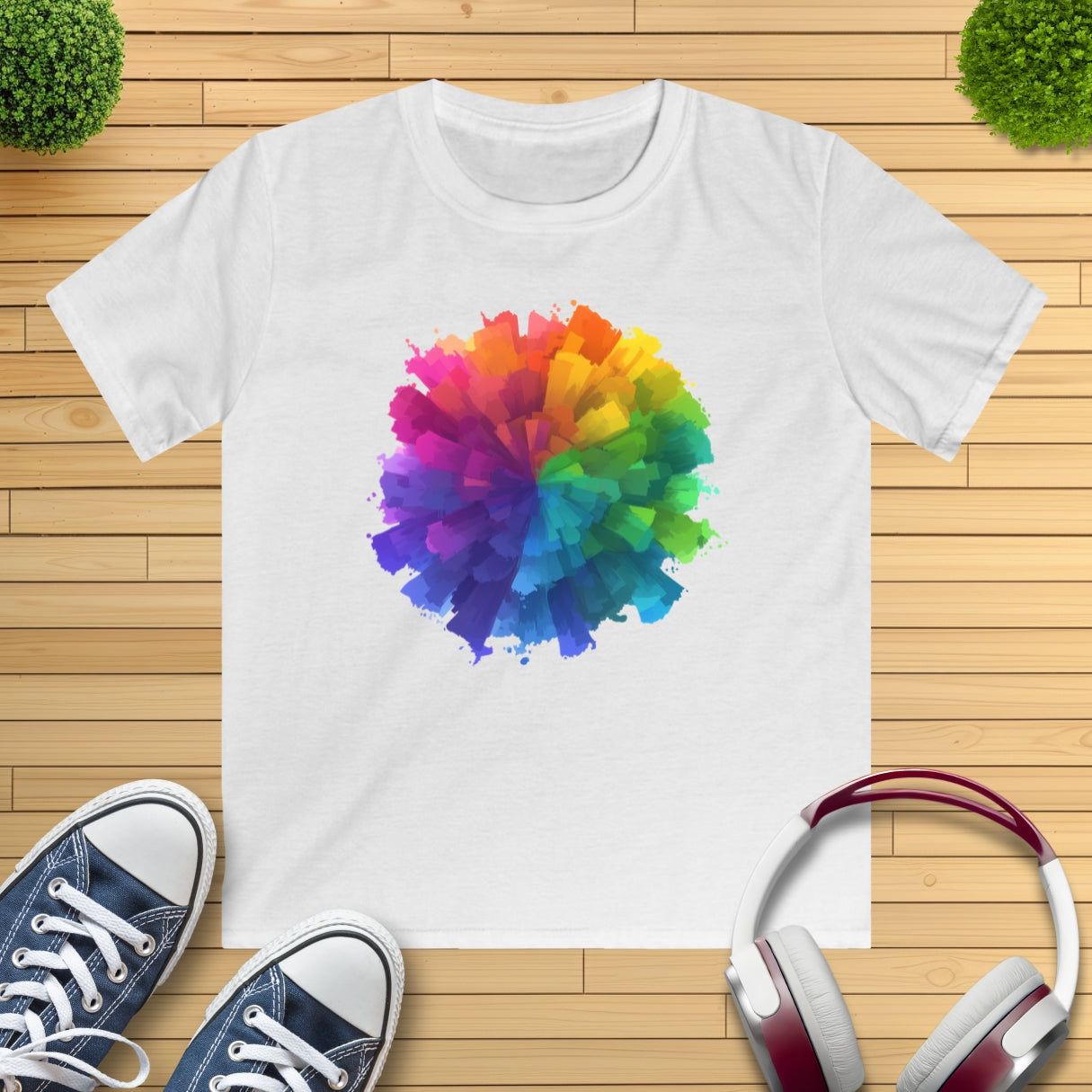 Farb-Splash Kinder T-Shirt