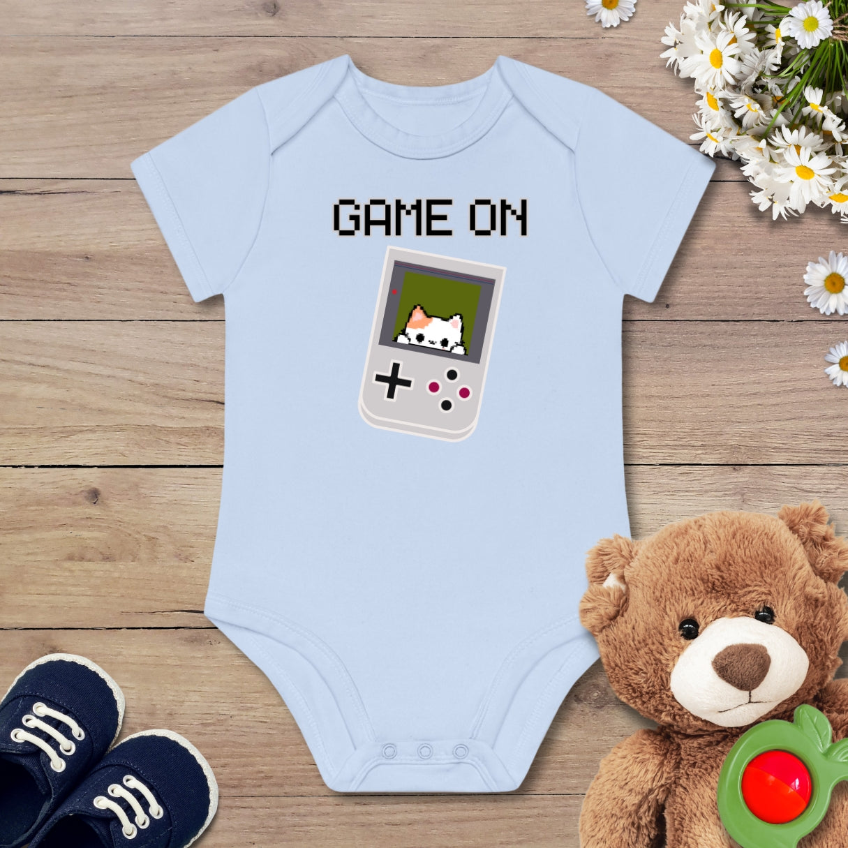 Game On Kitten Kurzarm Body