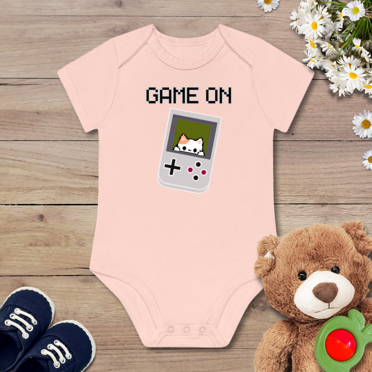 Game On Kitten Kurzarm Body