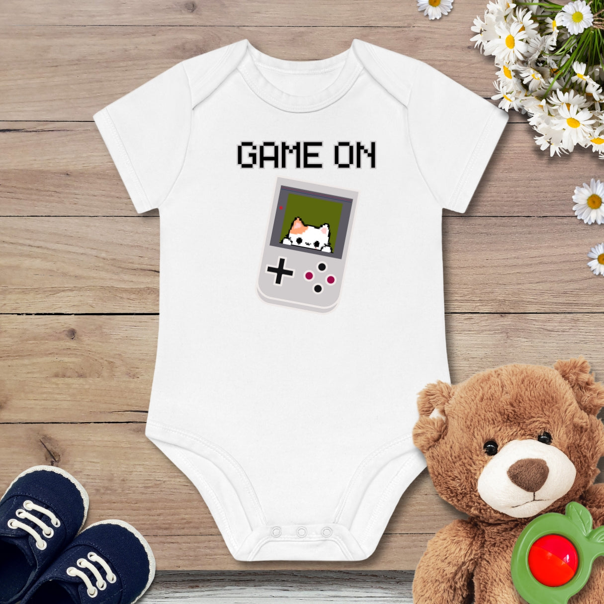 Game On Kitten Kurzarm Body