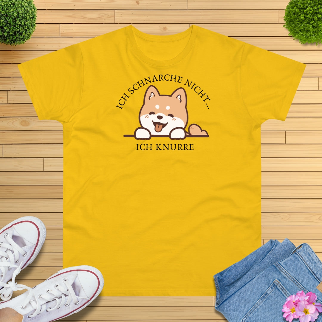 Ich schnarche nicht Hund T-Shirt