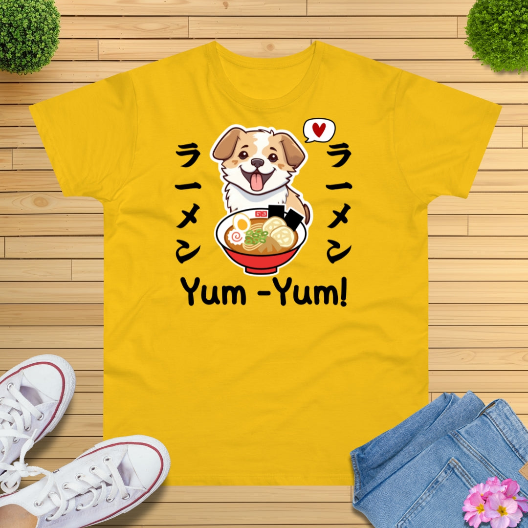 Kawaii Ramen Hund T-Shirt