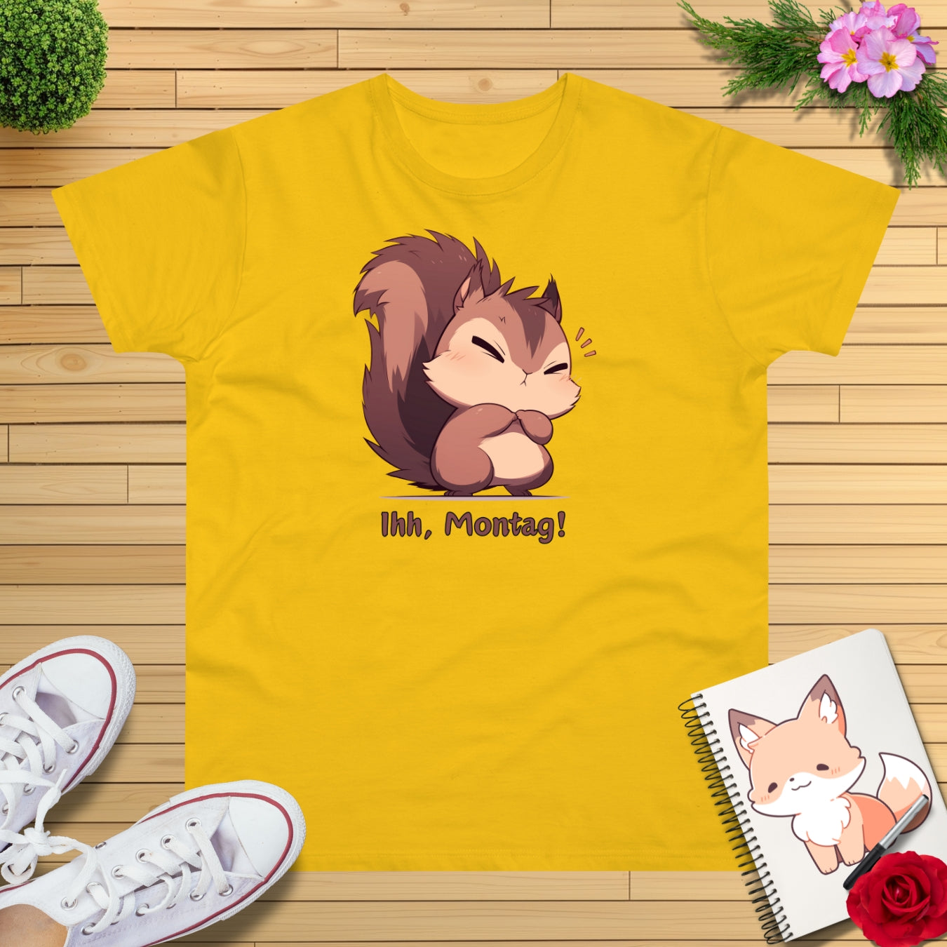 Eichhörnchen "Ihh, Montag!" T-Shirt