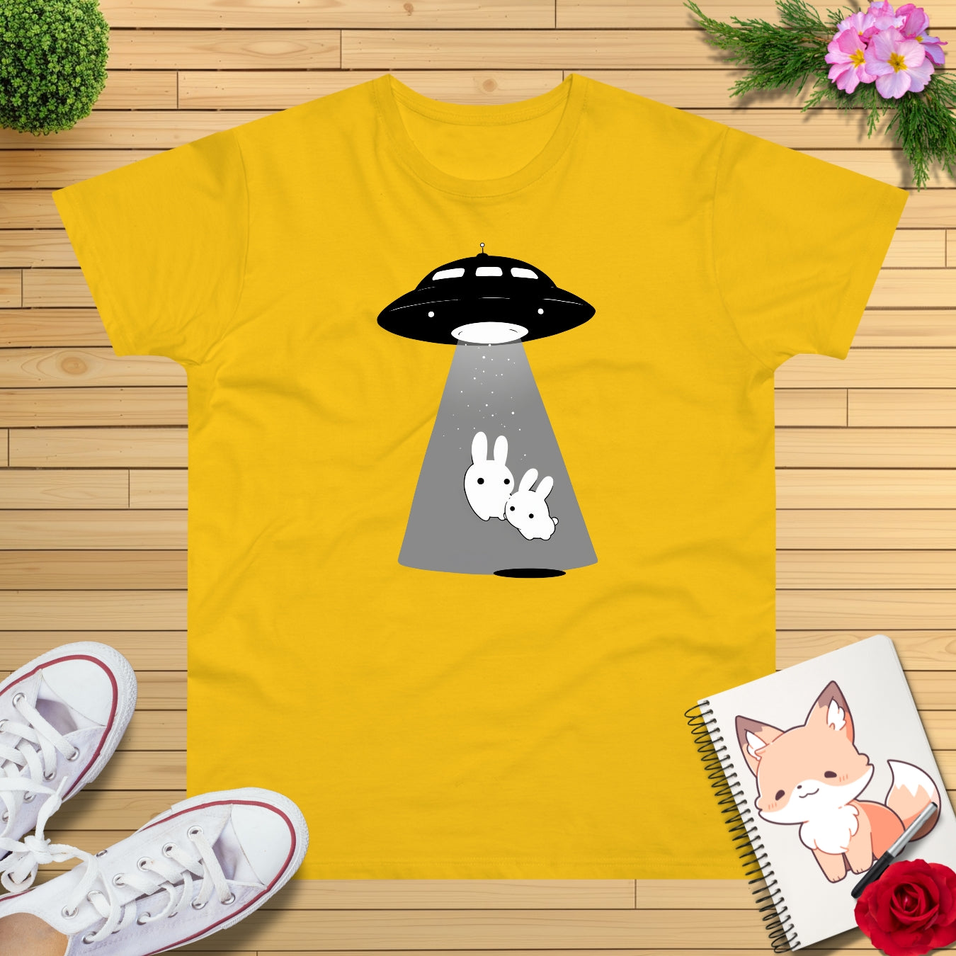 Kawaii Ufo Hasen T-Shirt