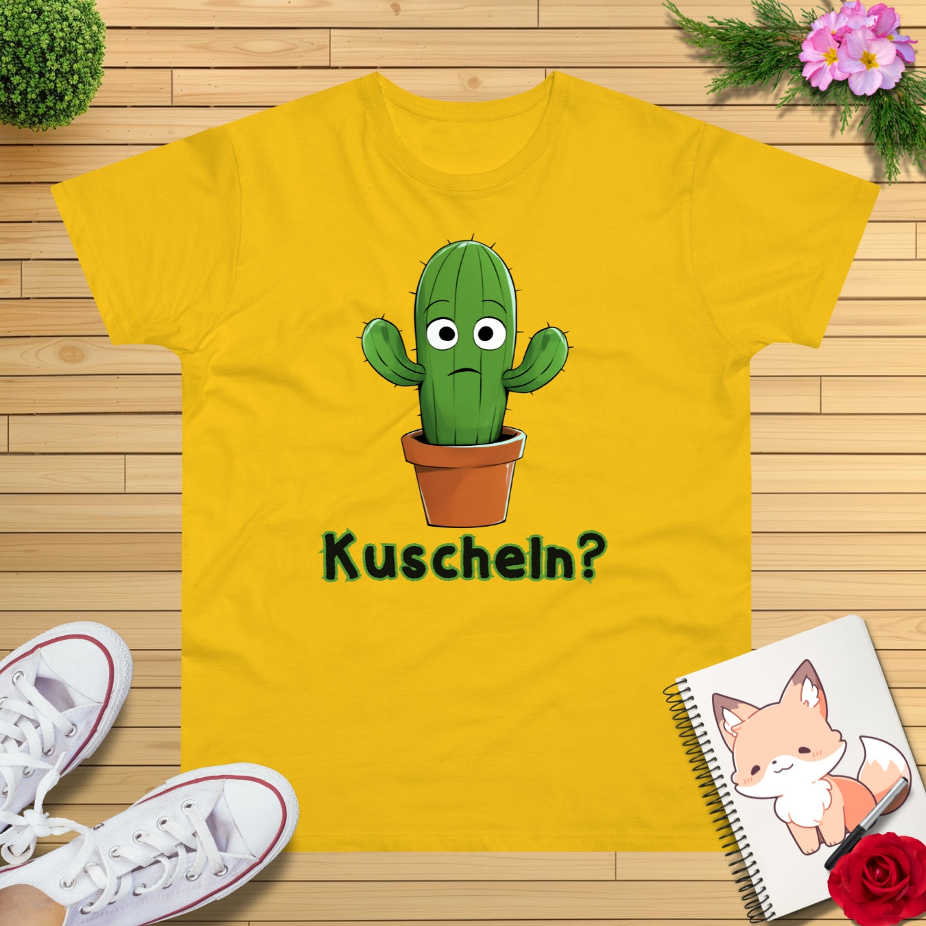 Kuschel Kaktus T-Shirt