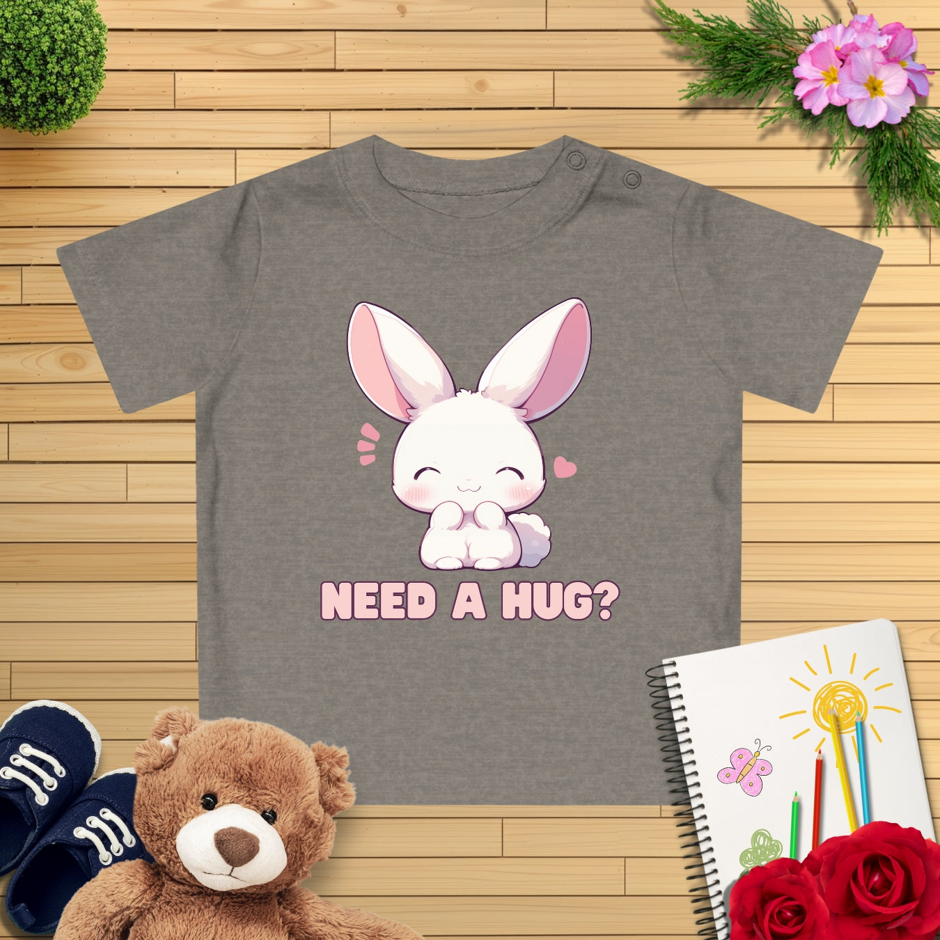 Kawaii Häschen Baby T-Shirt
