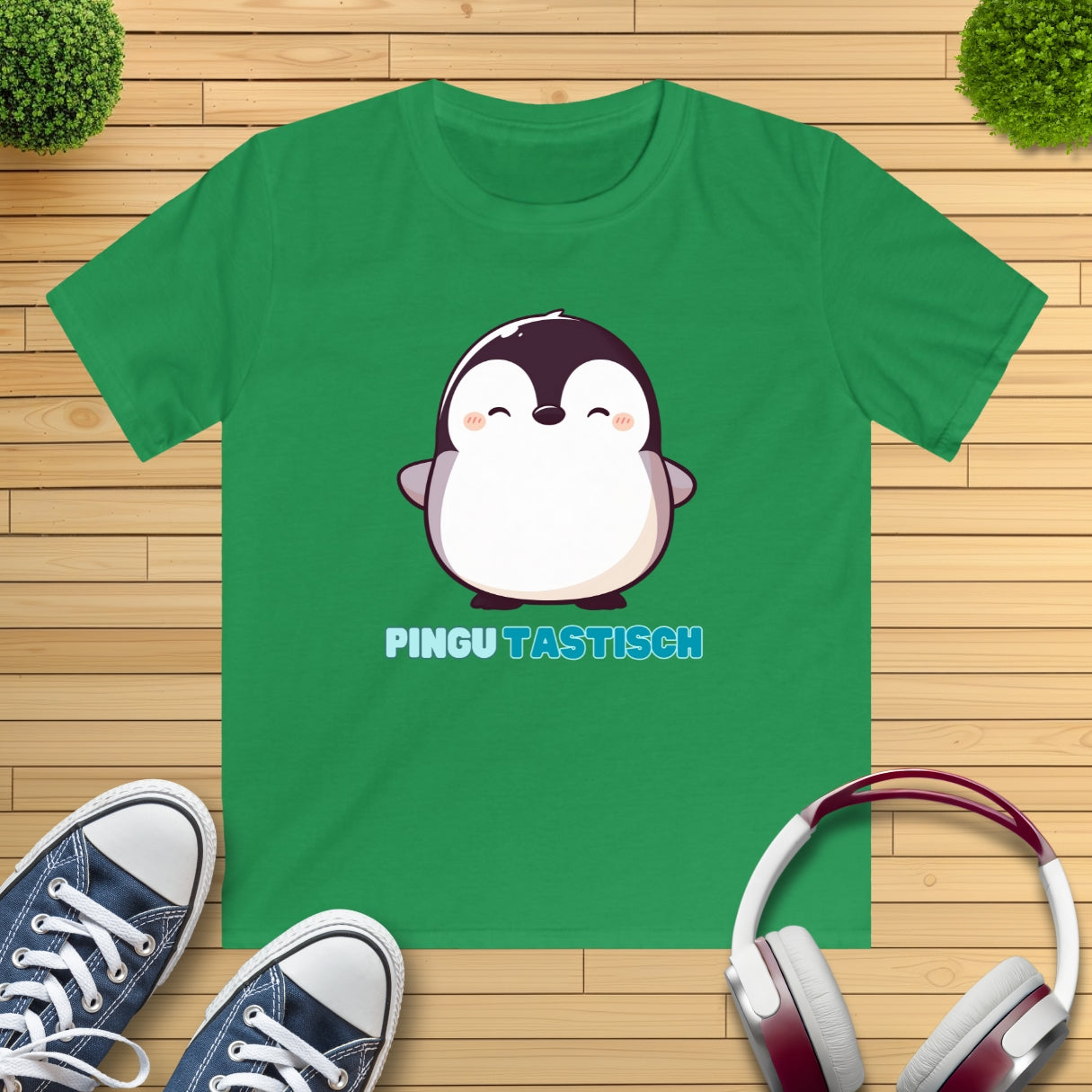 Happy Pinguin Kinder T-Shirt