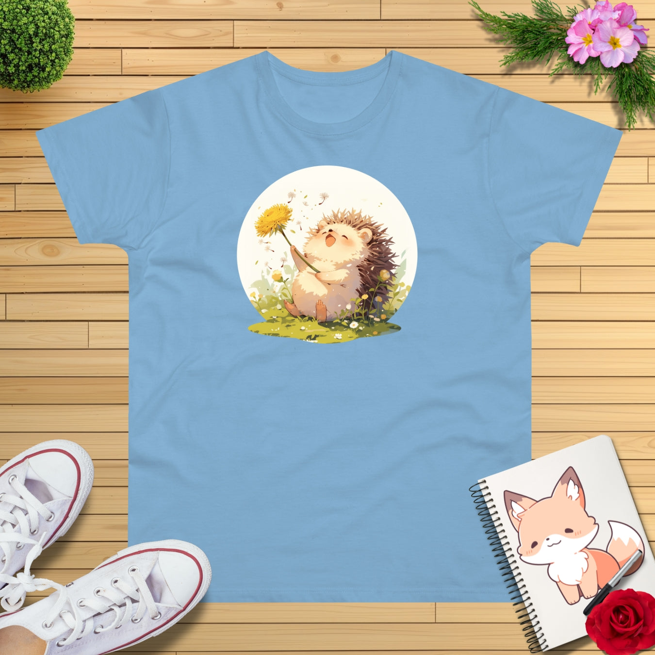 Igel mit Löwenzahn T-Shirt