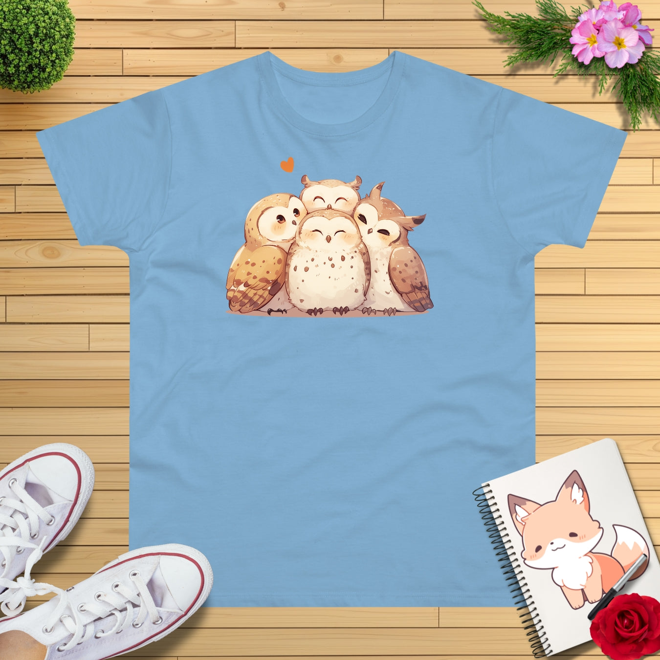 Kuschel Eulen T-Shirt