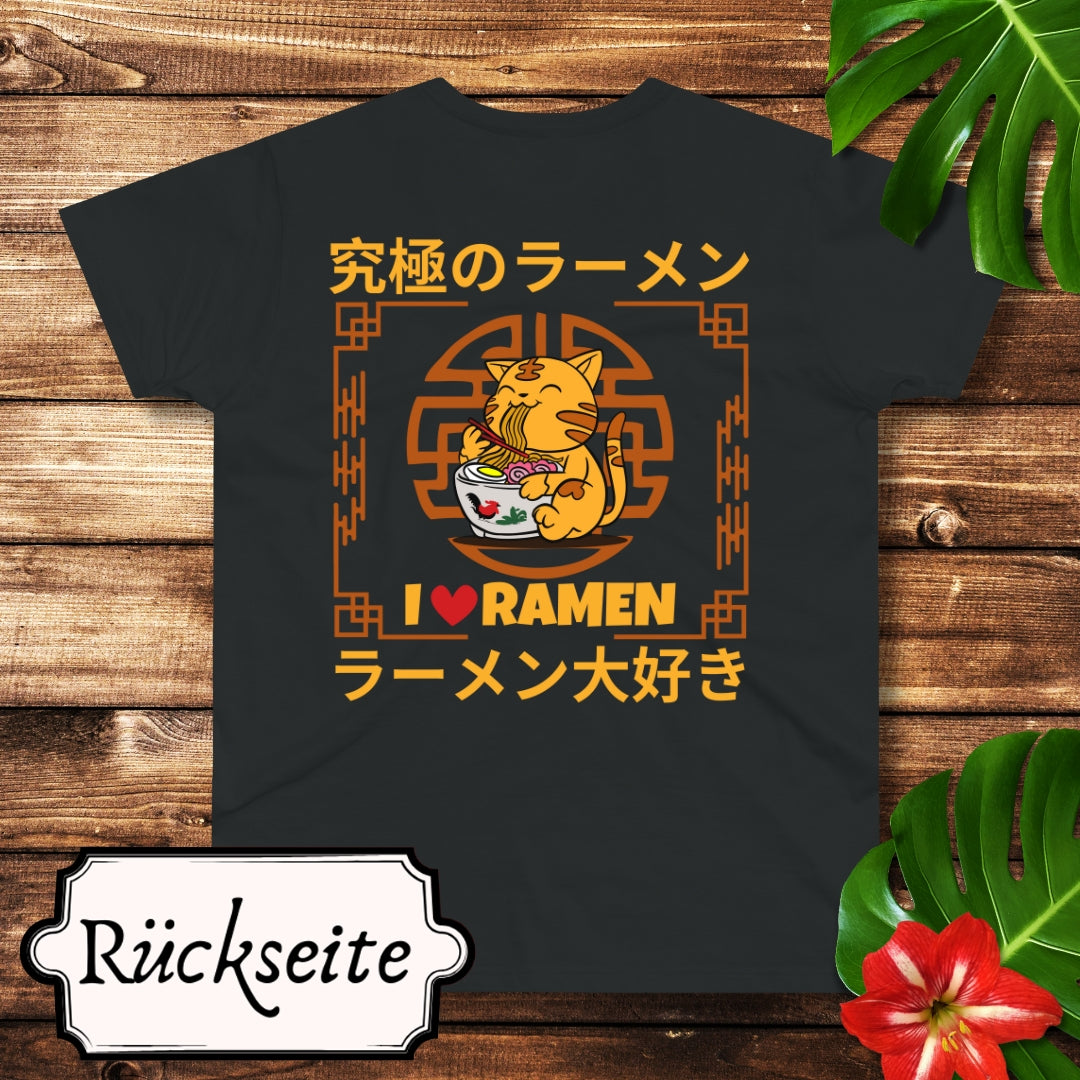 Love Ramen Katze T-Shirt