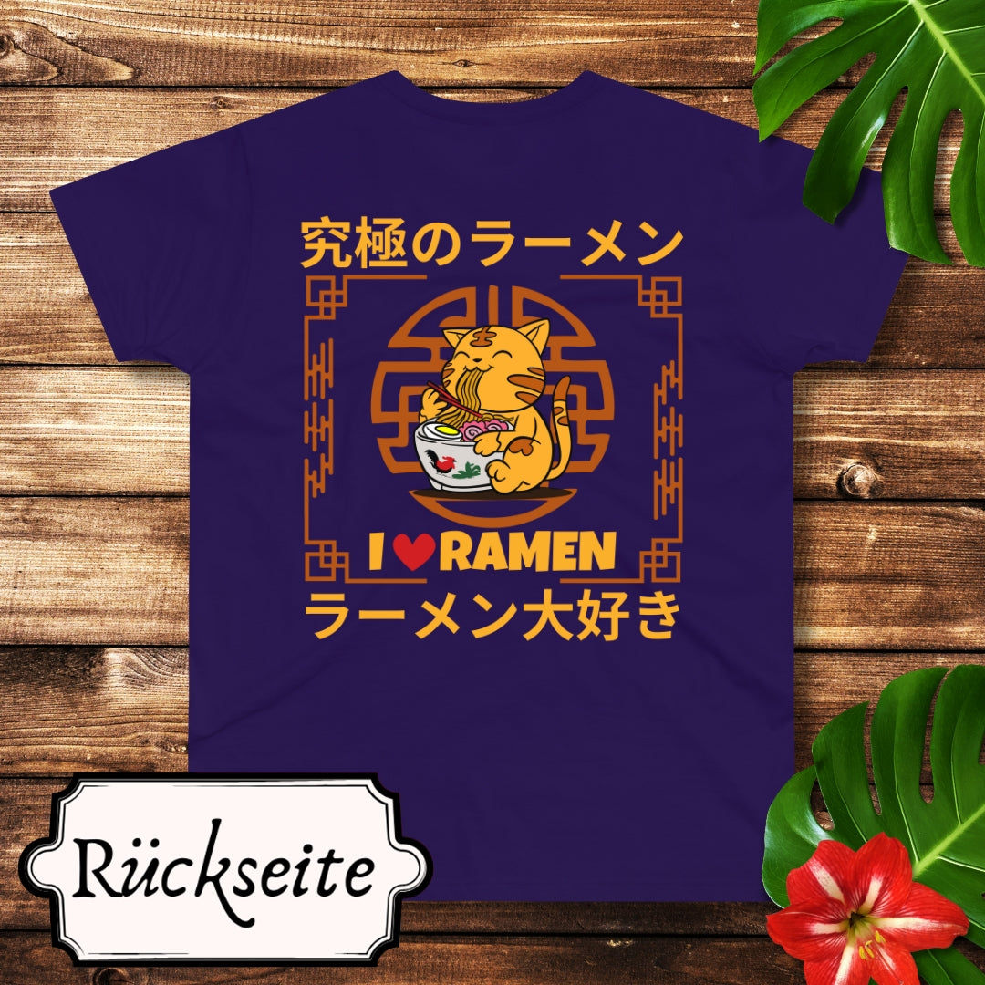 Love Ramen Katze T-Shirt