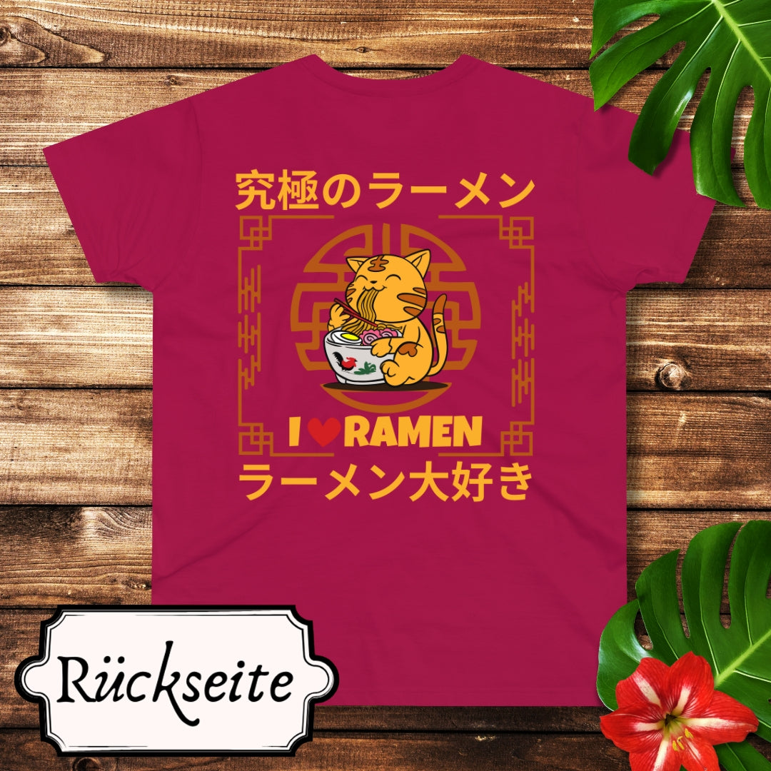 Love Ramen Katze T-Shirt