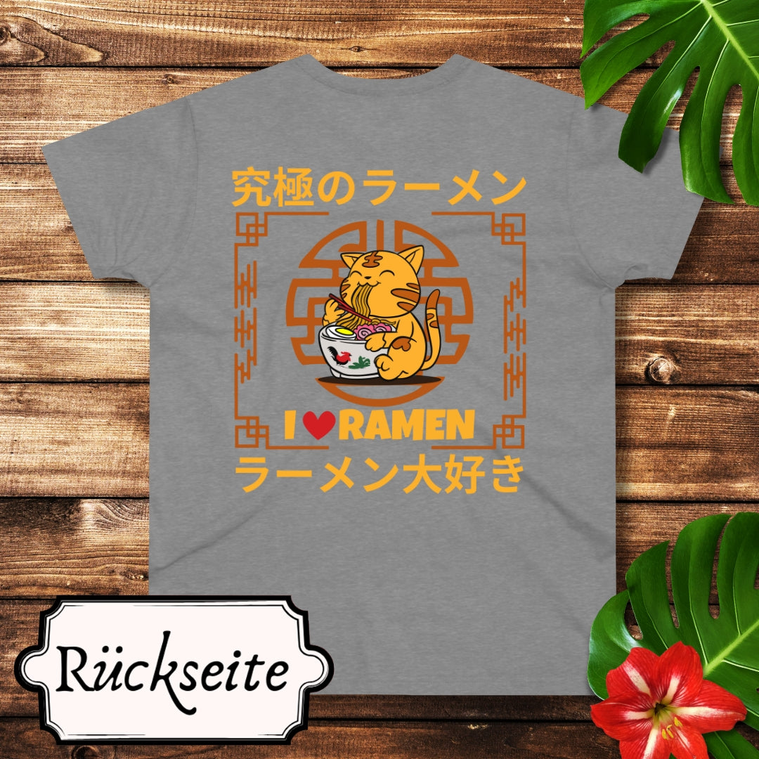 Love Ramen Katze T-Shirt
