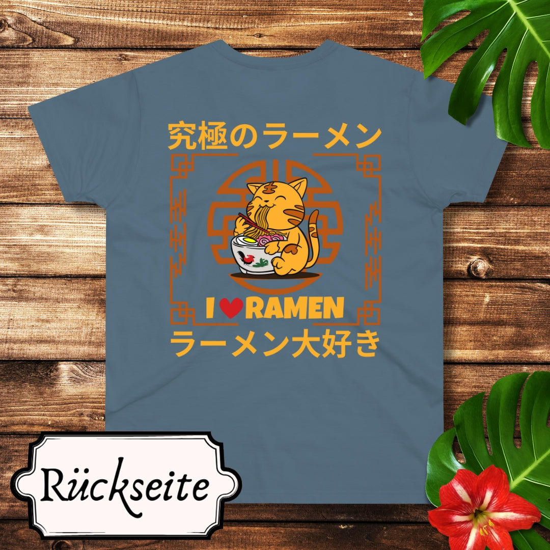 Love Ramen Katze T-Shirt