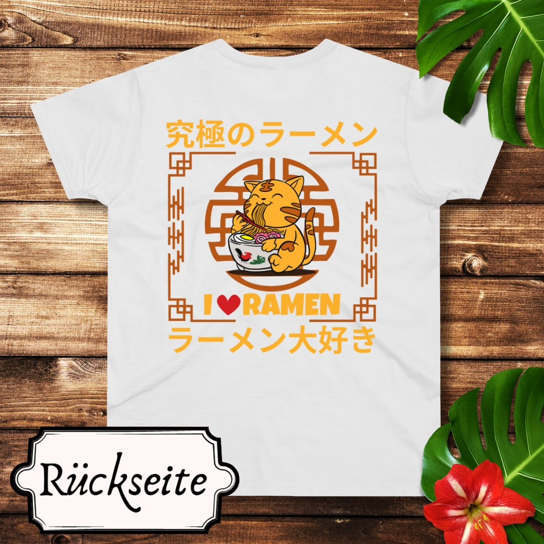 Love Ramen Katze T-Shirt