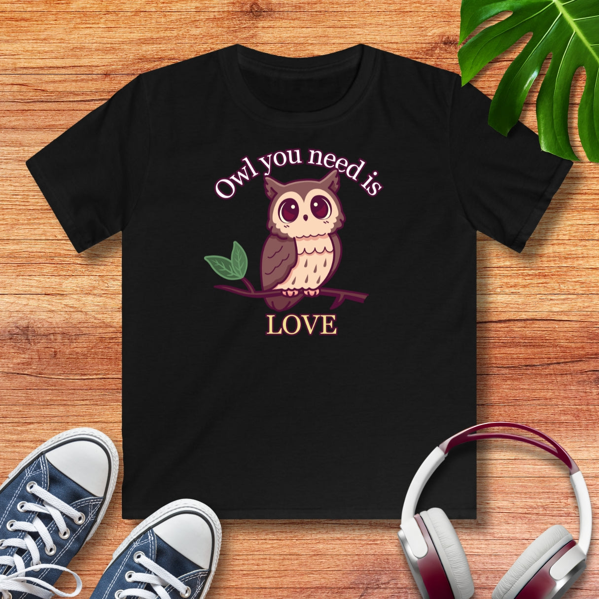 Eule Love Kinder T-Shirt