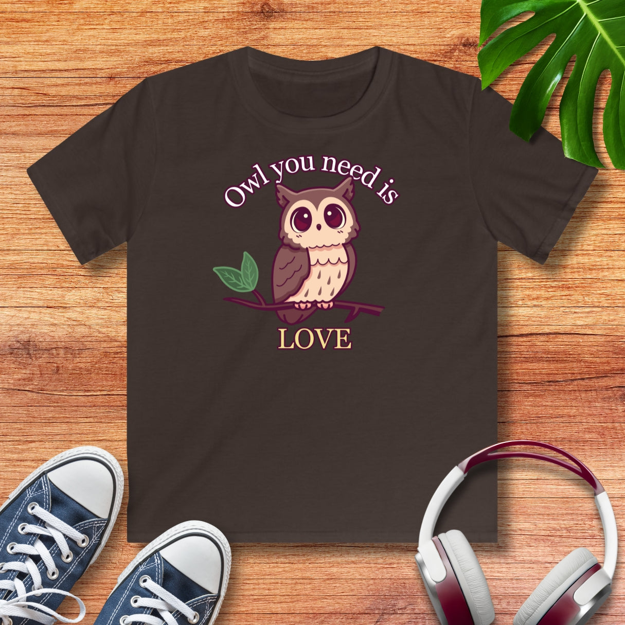 Eule Love Kinder T-Shirt