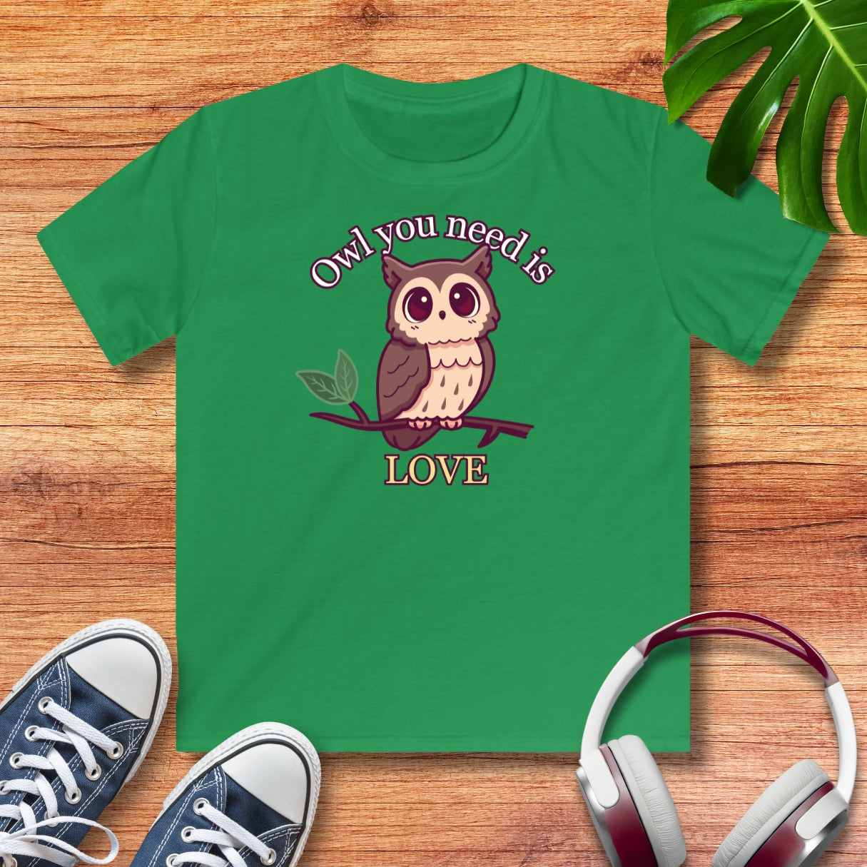 Eule Love Kinder T-Shirt