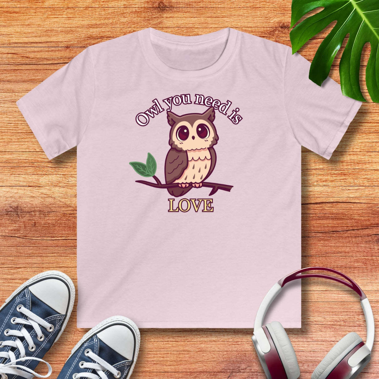 Eule Love Kinder T-Shirt
