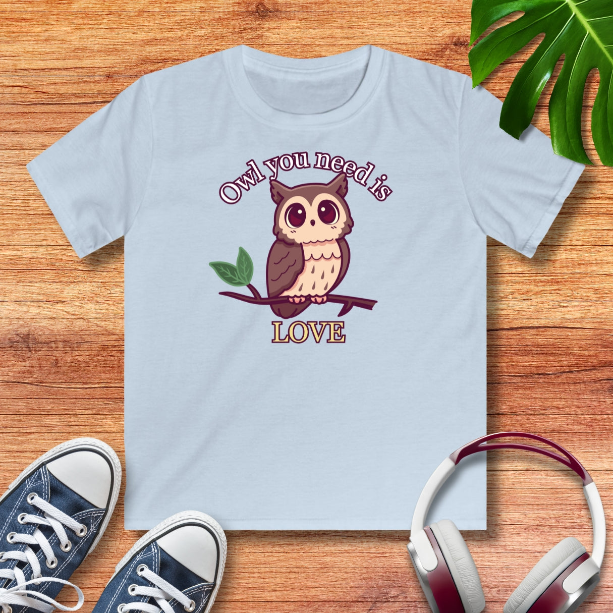 Eule Love Kinder T-Shirt