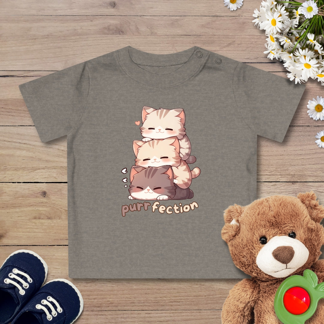 Purrfection Katzen Baby T-Shirt