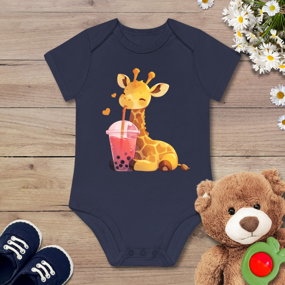 Bubble-Tea Giraffe Kurzarm Body