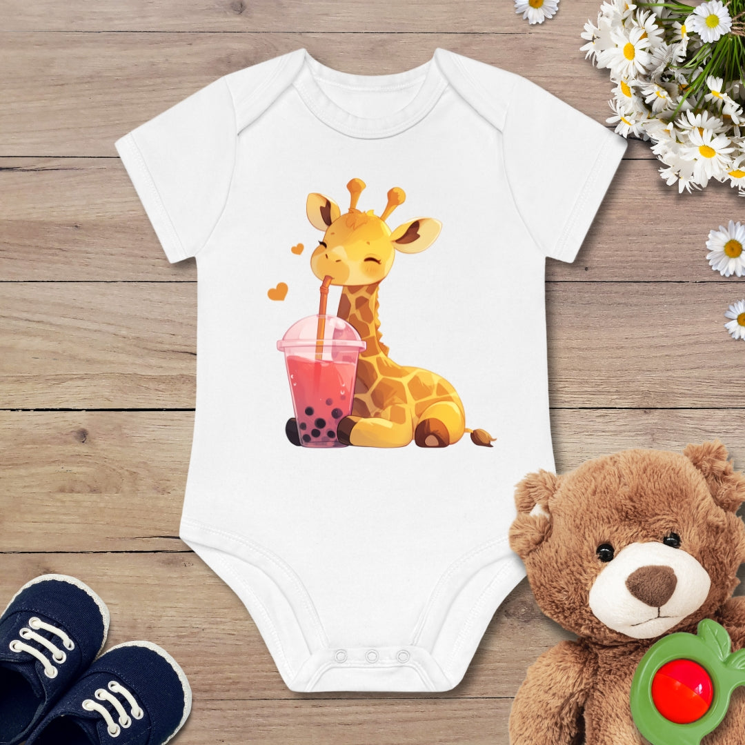 Bubble-Tea Giraffe Kurzarm Body