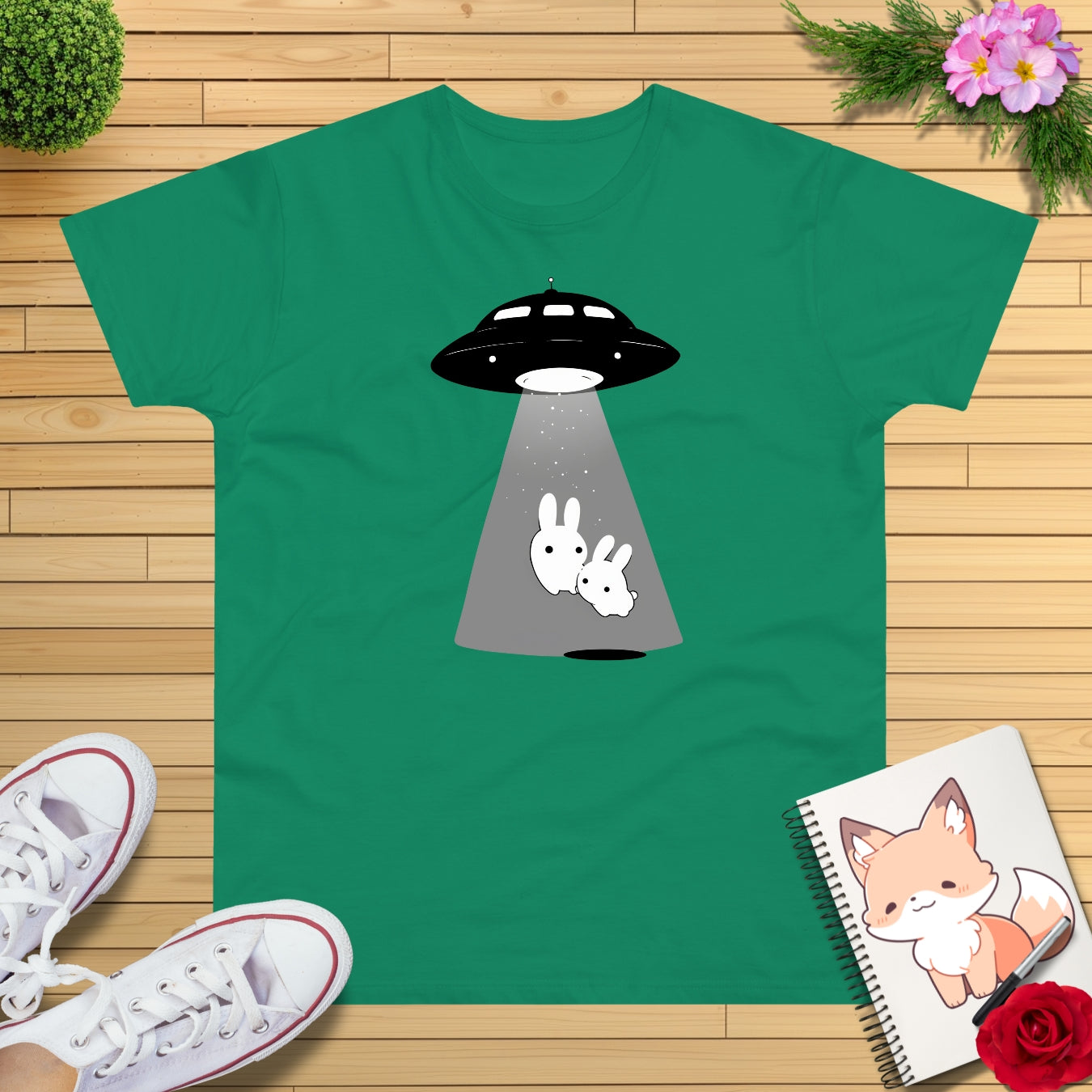Kawaii Ufo Hasen T-Shirt