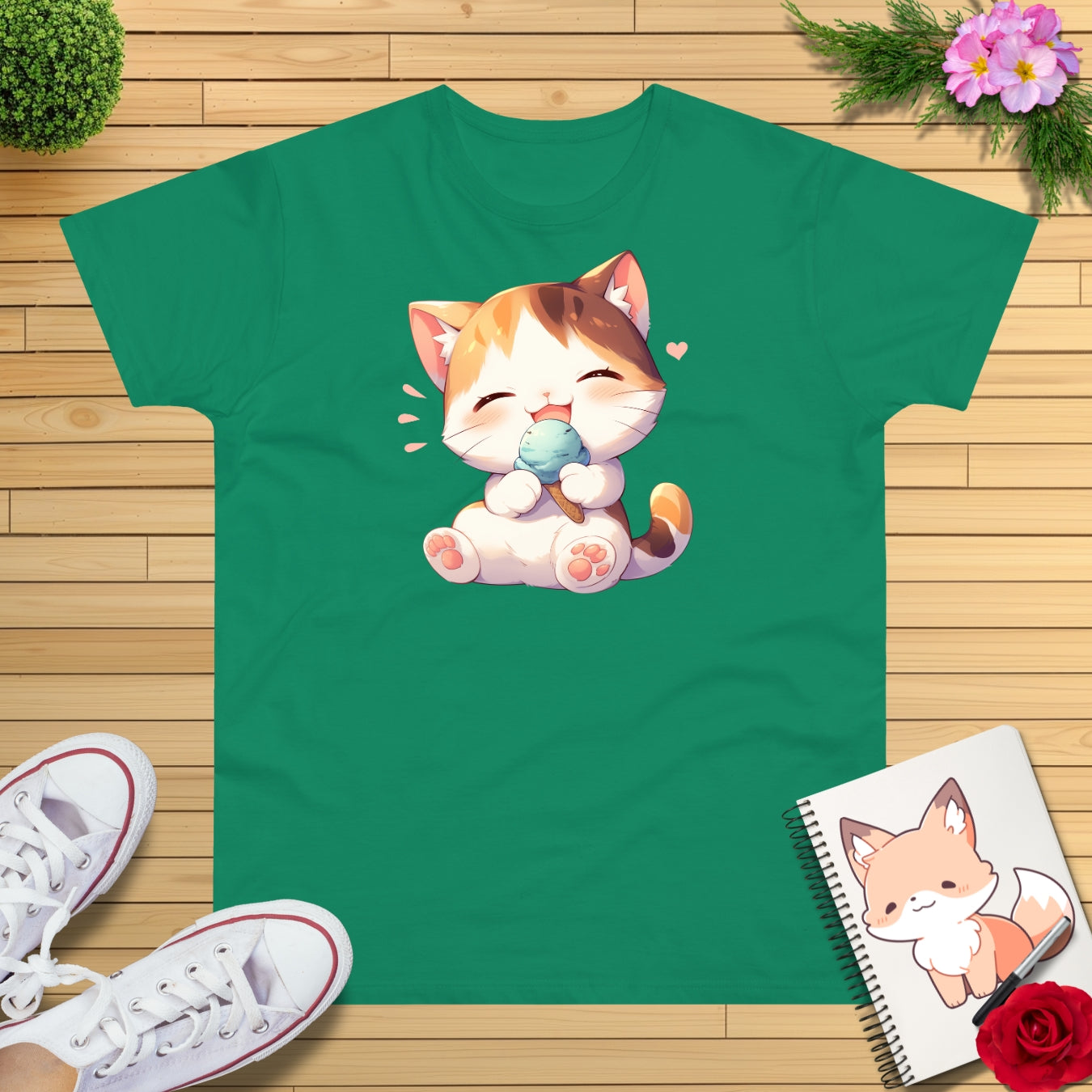 Waffeleis Katze T-Shirt