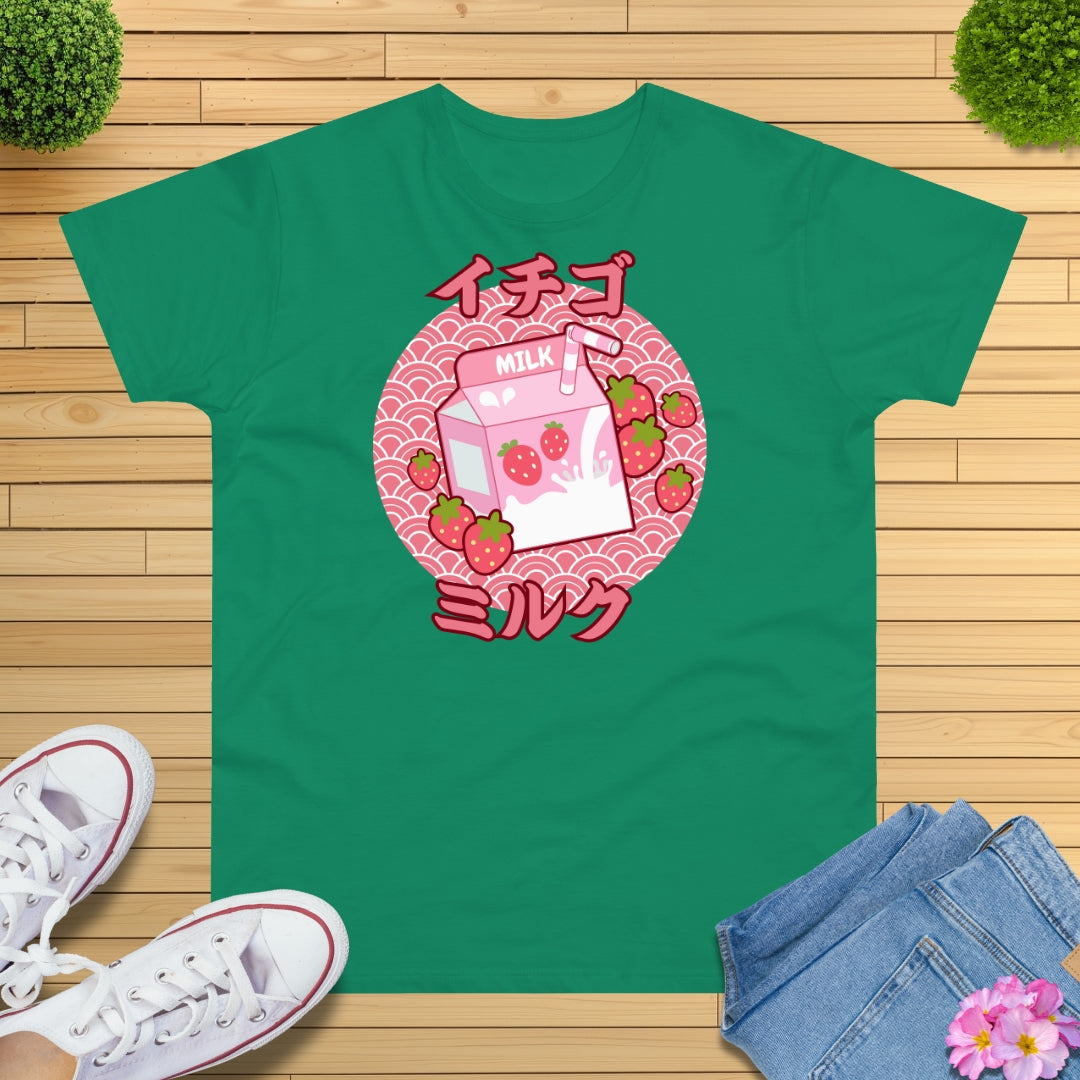 Pastell Erdbeermilch T-Shirt