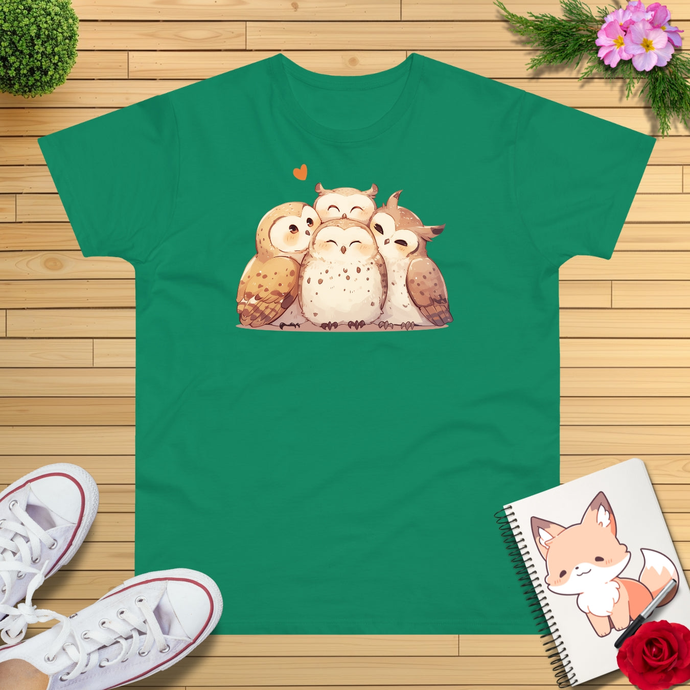Kuschel Eulen T-Shirt